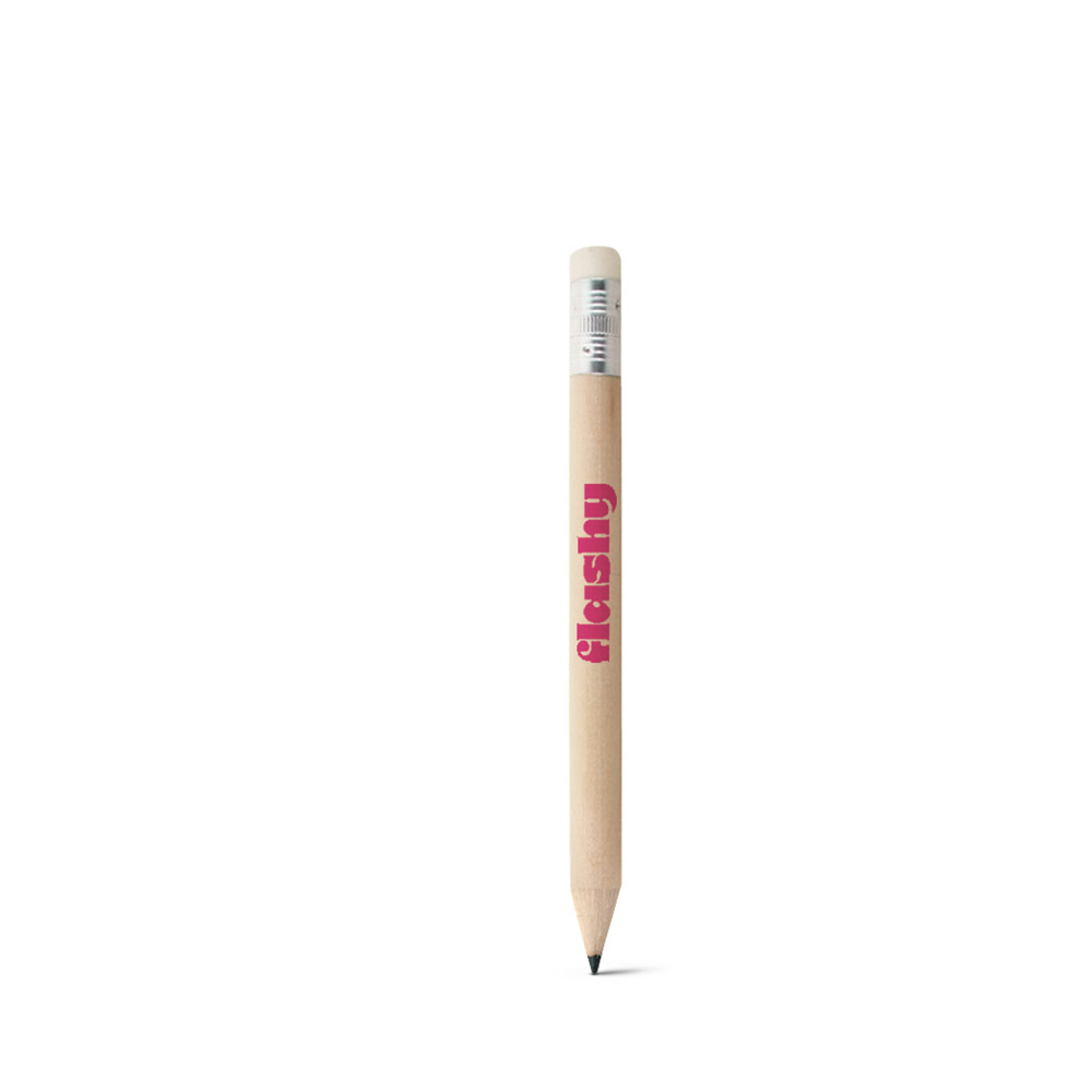 BARTER Mini-Bleistift mit Radiergummi und Härtegrad HB
