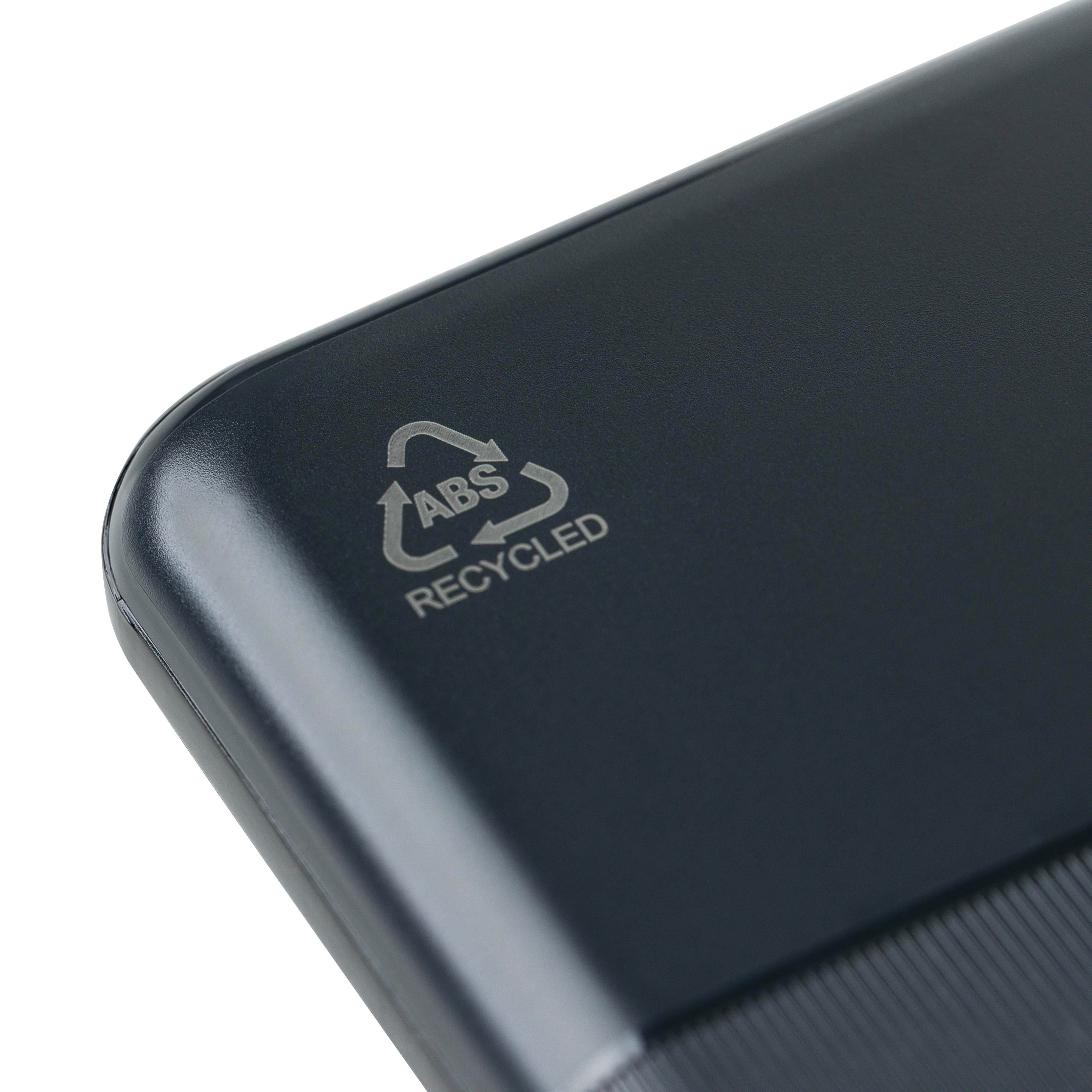 Recycelte ABS-Powerbank Tavi