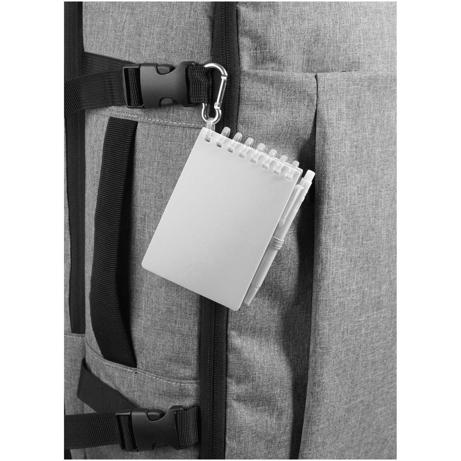 Lig Mini Recyceltes Outdoor-Softcover Notizbuch und Kugelschreiber Set (schwarze Mine)