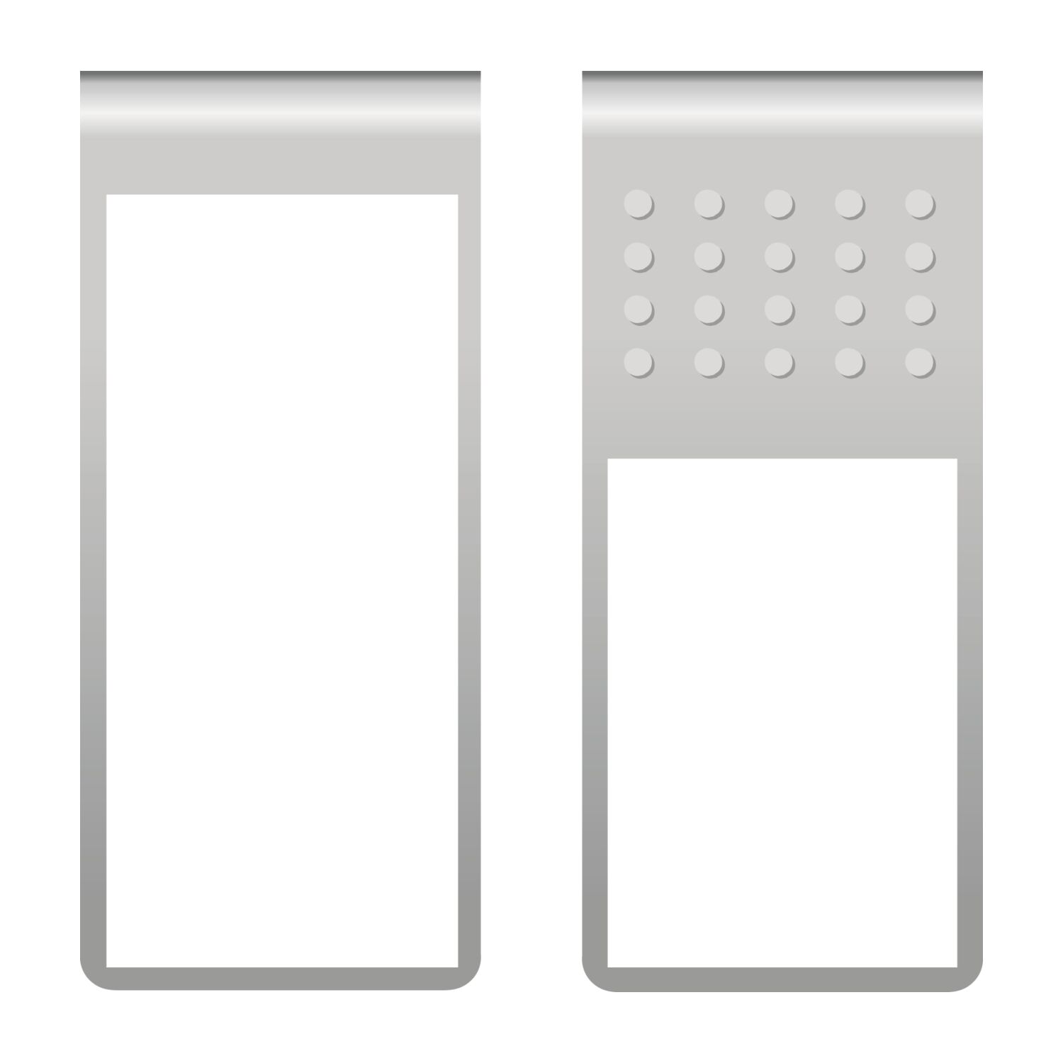 ROMINOX® Mehrweg-Büroklammer Straight Clip XL mit Noppen, idealer Mailingartikel für Dokumente, bis zu 35 Seiten Klemmkraft