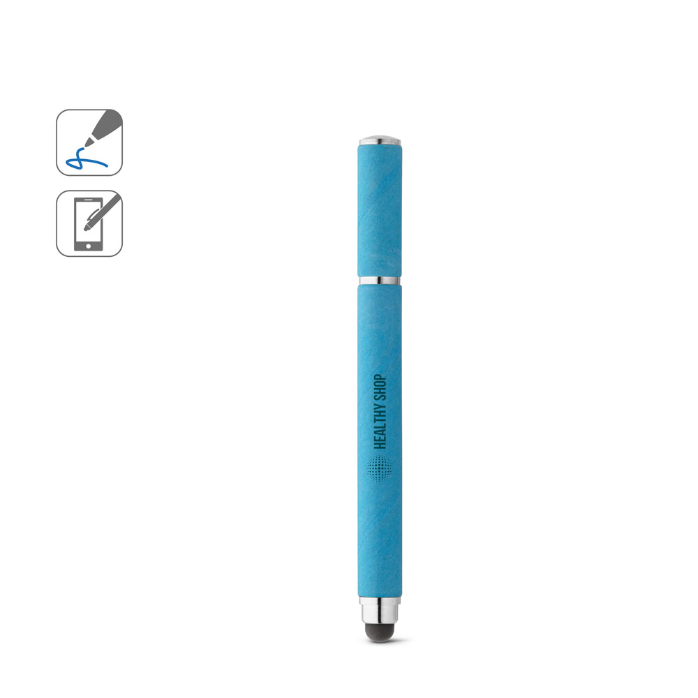 PAPYRUS Kugelschreiber aus Kraftpapier und ABS mit Touchpen-Spitze