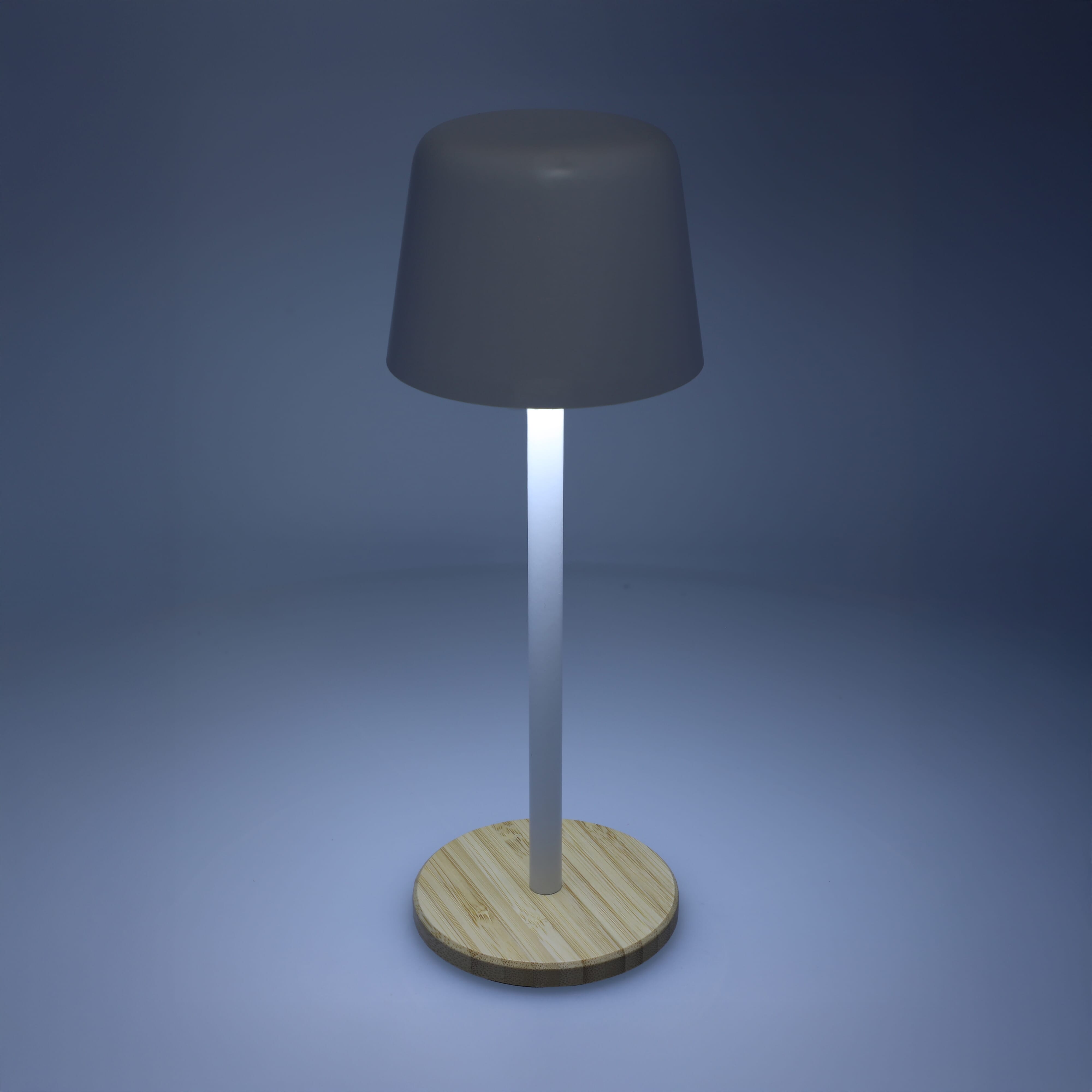 Solis Dimmbare Tischlampe mit Bambusfuß