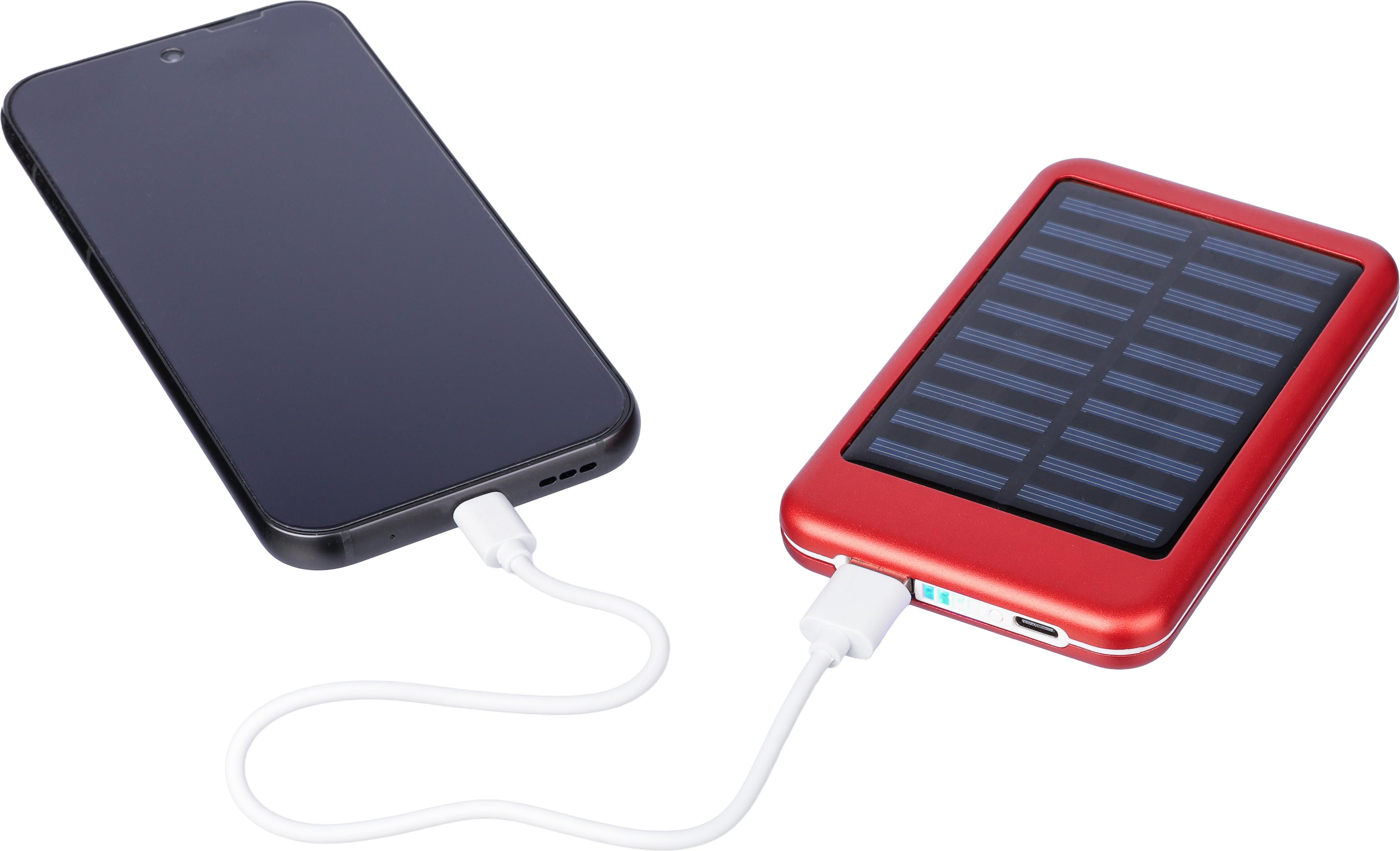 Powerbank Tycho | Aluminium | Solar | 4.000 mAh