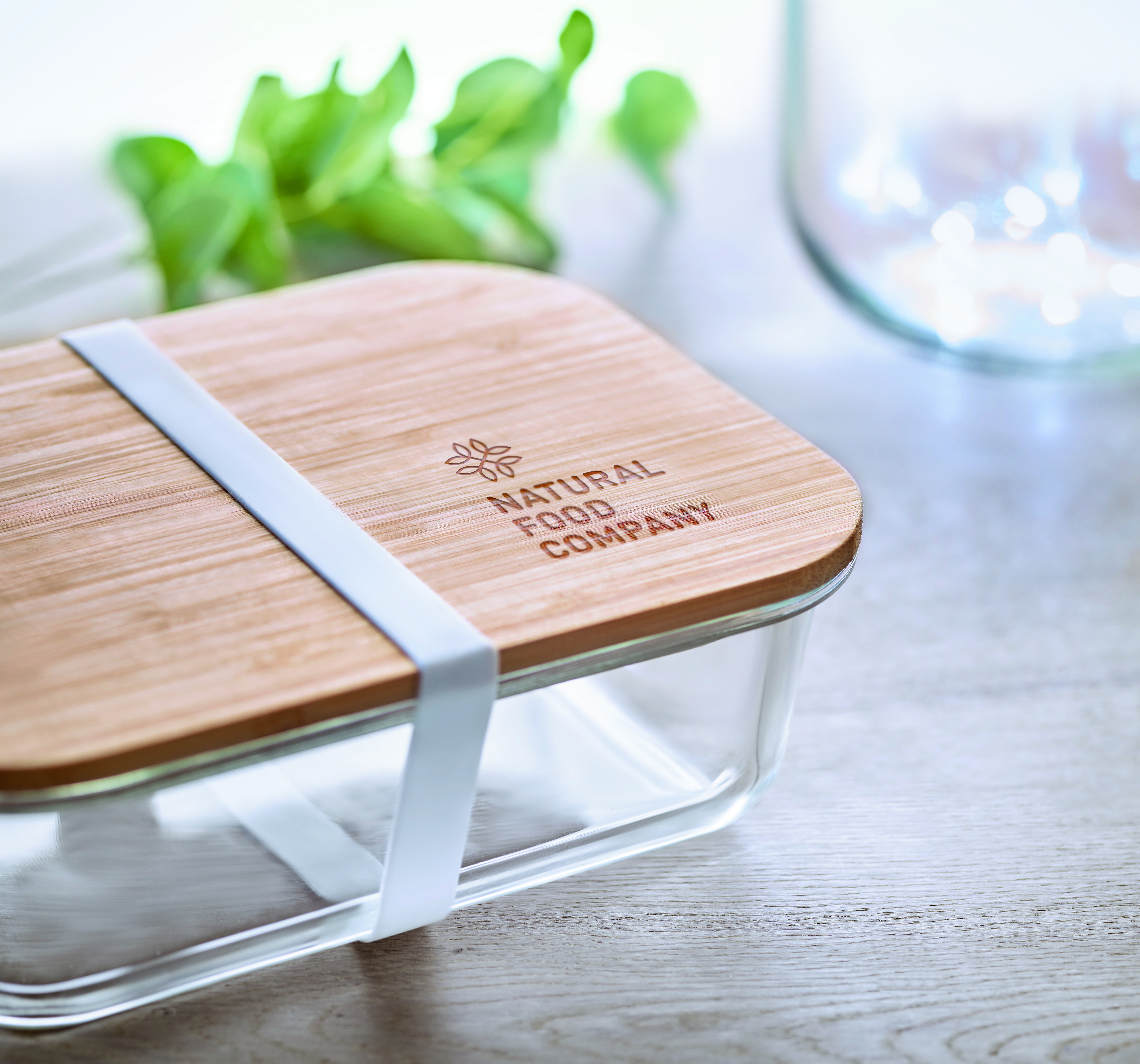 Lunchbox Glas mit Bambus TUNDRA LUNCHBOX