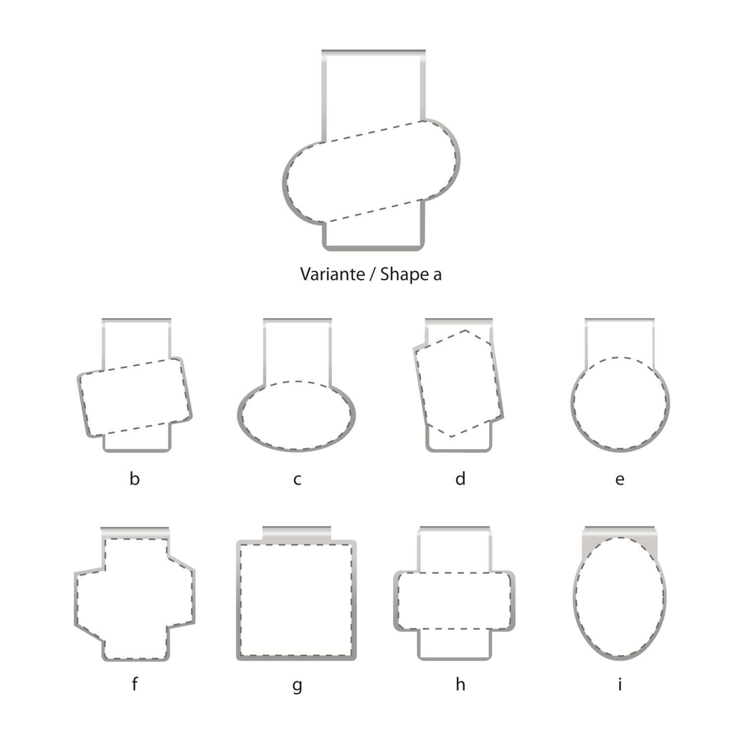 ROMINOX® Mehrweg-Büroklammer Shape Clip Variante A, idealer Mailingartikel für Dokumente, bis zu 18 Seiten Klemmkraft