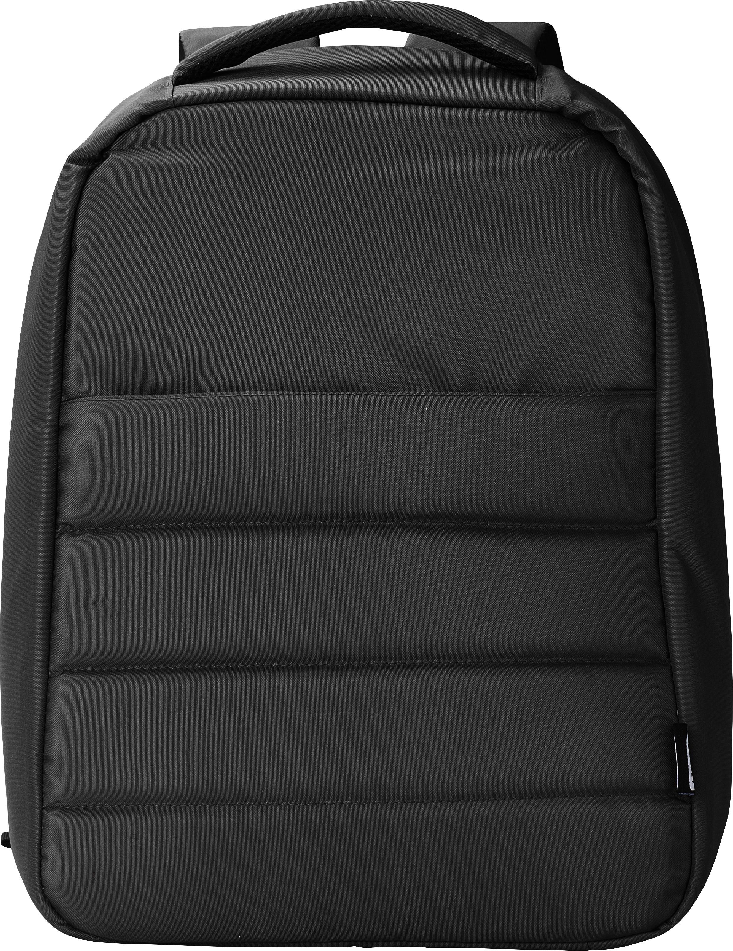 RPET-Polyester (300D) Anti-Diebstahl-Laptop-Rucksack Calliope