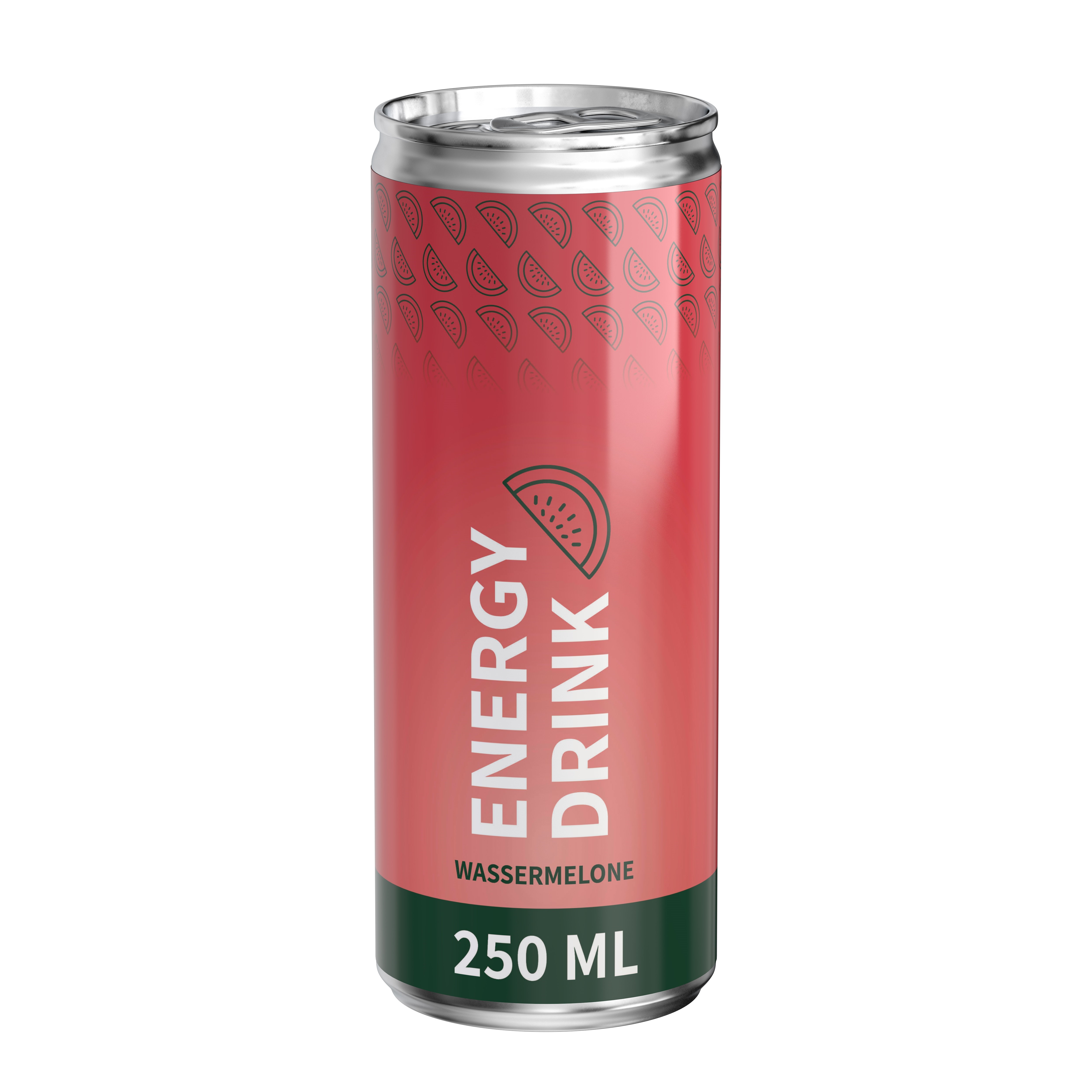 250 ml Energy Drink Wassermelone - Body Label 250 ml Energy Drink Wassermelone - Body Label
