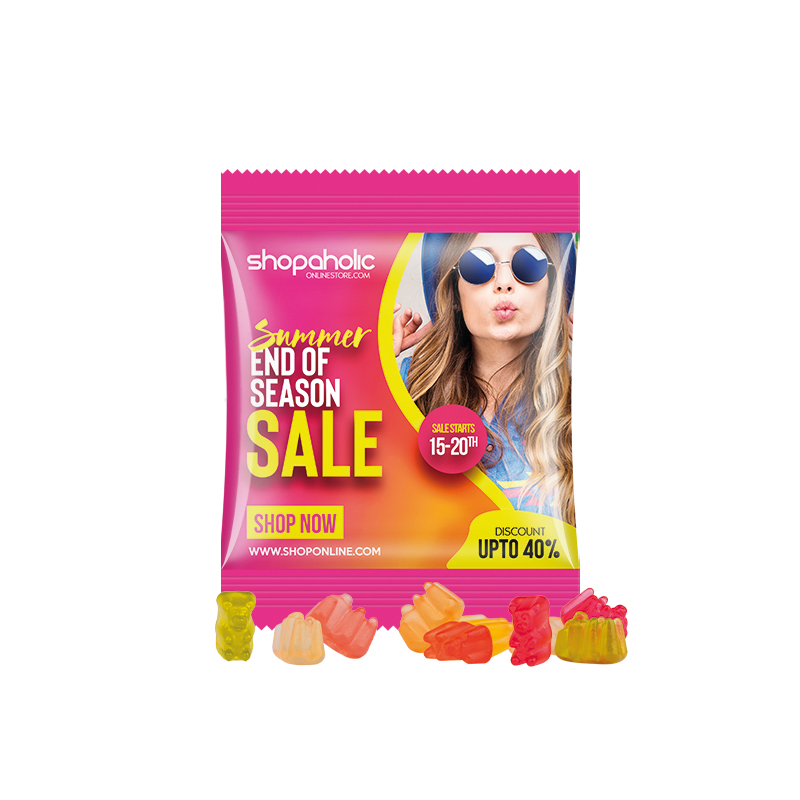 Express Basic Gummibärchen, Folie weiß