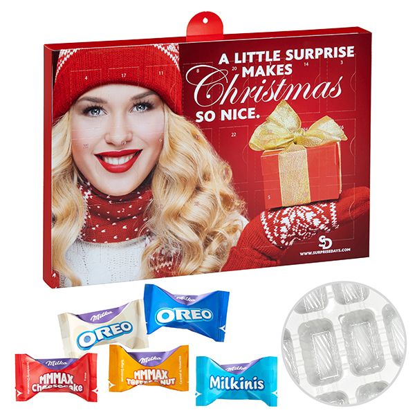 Premium Präsent-Adventskalender mit Milka Favourites Mix Premium Präsent-Adventskalender mit Milka Favourites Mix