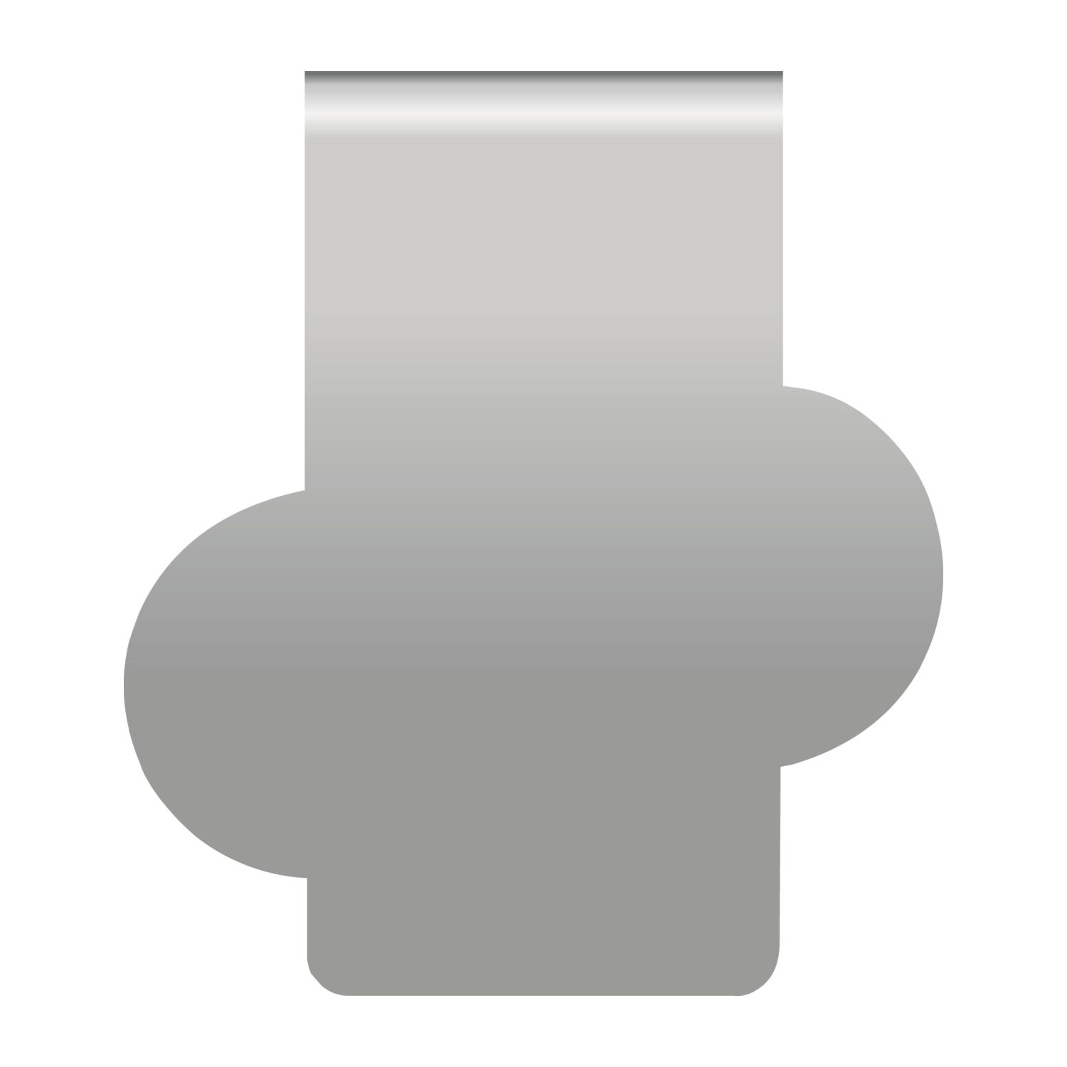ROMINOX® Mehrweg-Büroklammer Shape Clip Variante A, idealer Mailingartikel für Dokumente, bis zu 18 Seiten Klemmkraft