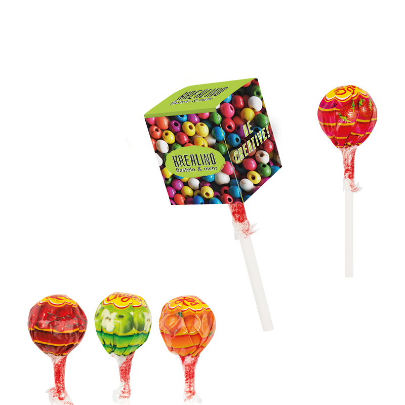 Lolly Box Chupa Chups Kugel Lolly, Fruchtmischung Lolly Box Chupa Chups Kugel Lolly, Fruchtmischung