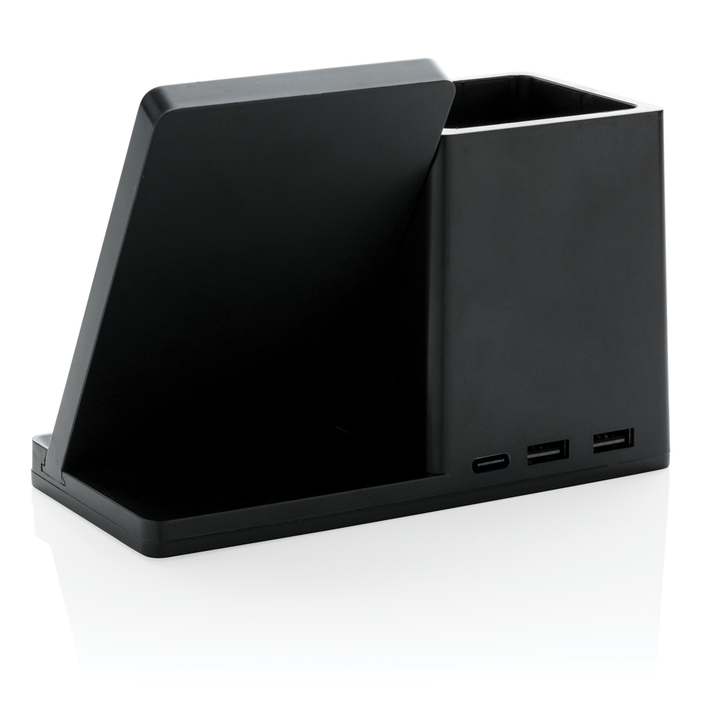Ontario 10W Wireless Charger aus Bambus und RCS Kunststoff