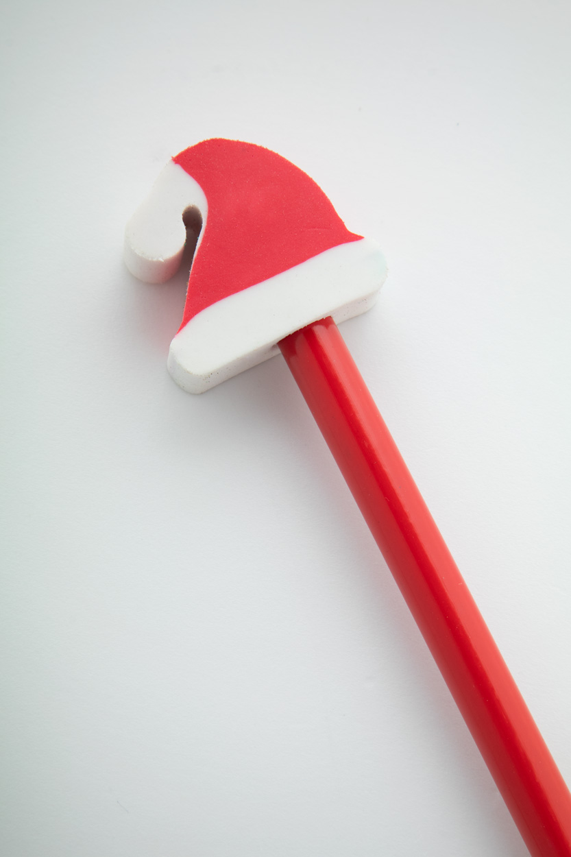 Bleistift mit Weihnachtsfigur, Weihnachtsmann Ramsvika