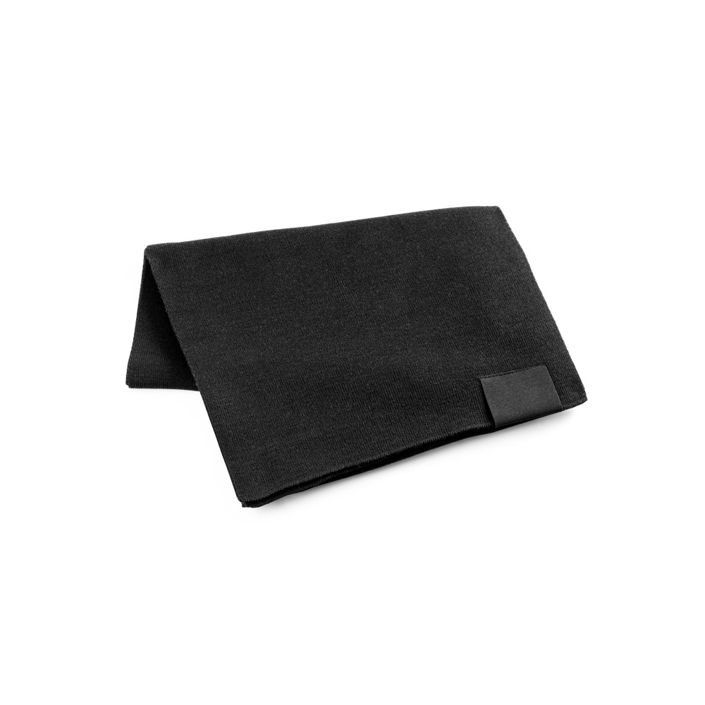 SERENITY Schal aus recyceltem Polyester (100 % rPET) mit Aufnäher zur individuellen Veredelung SERENITY Schal aus recyceltem Polyester (100 % rPET) mit Aufnäher zur individuellen Veredelung