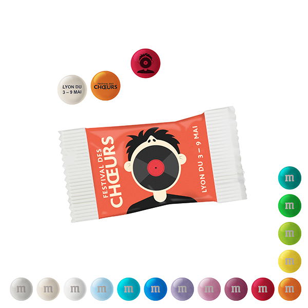 Personalisierte M&M'S® Schokolinsen im Papiertütchen, 7 g Personalisierte M&M'S® Schokolinsen im Papiertütchen, 7 g