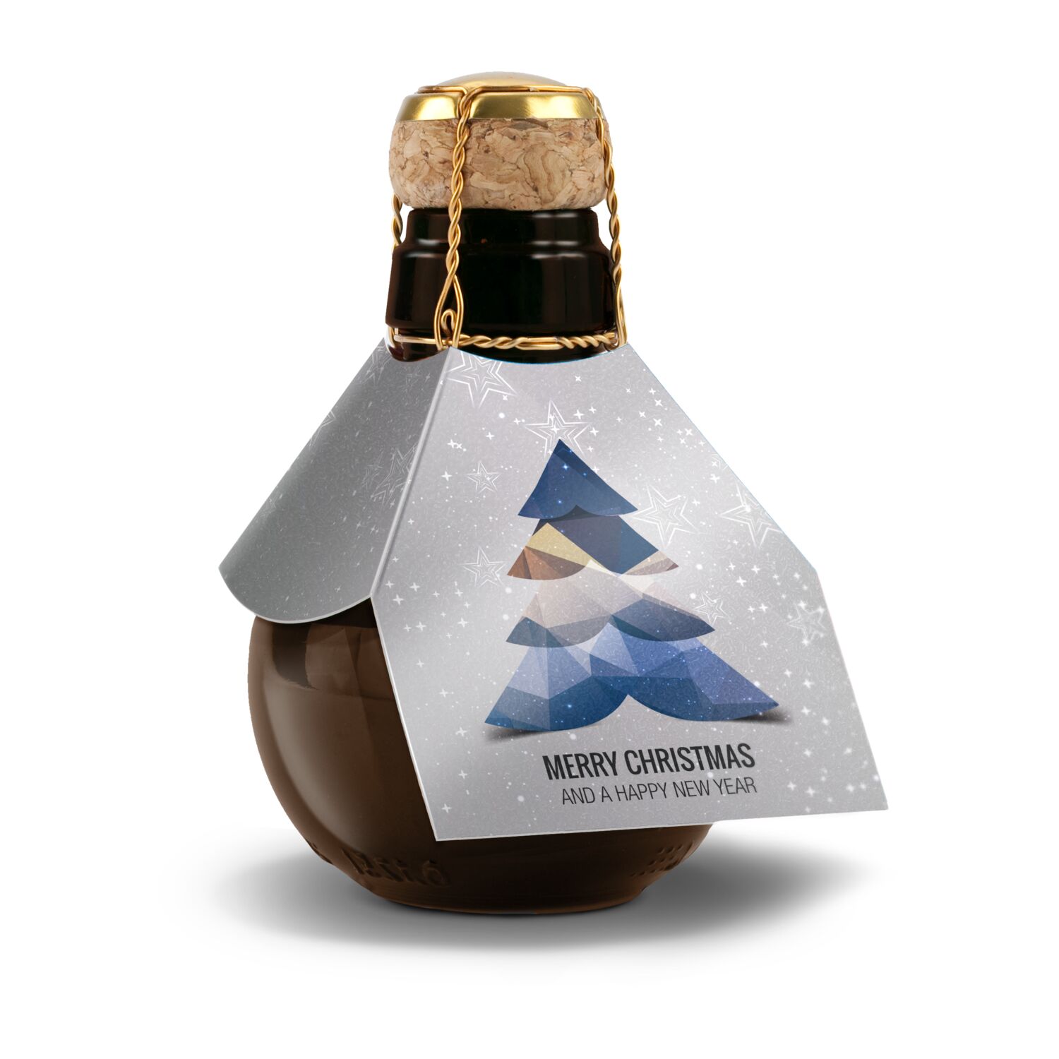 Geschenkset / Präsenteset: Kleinste Sektflache: Merry Christmas