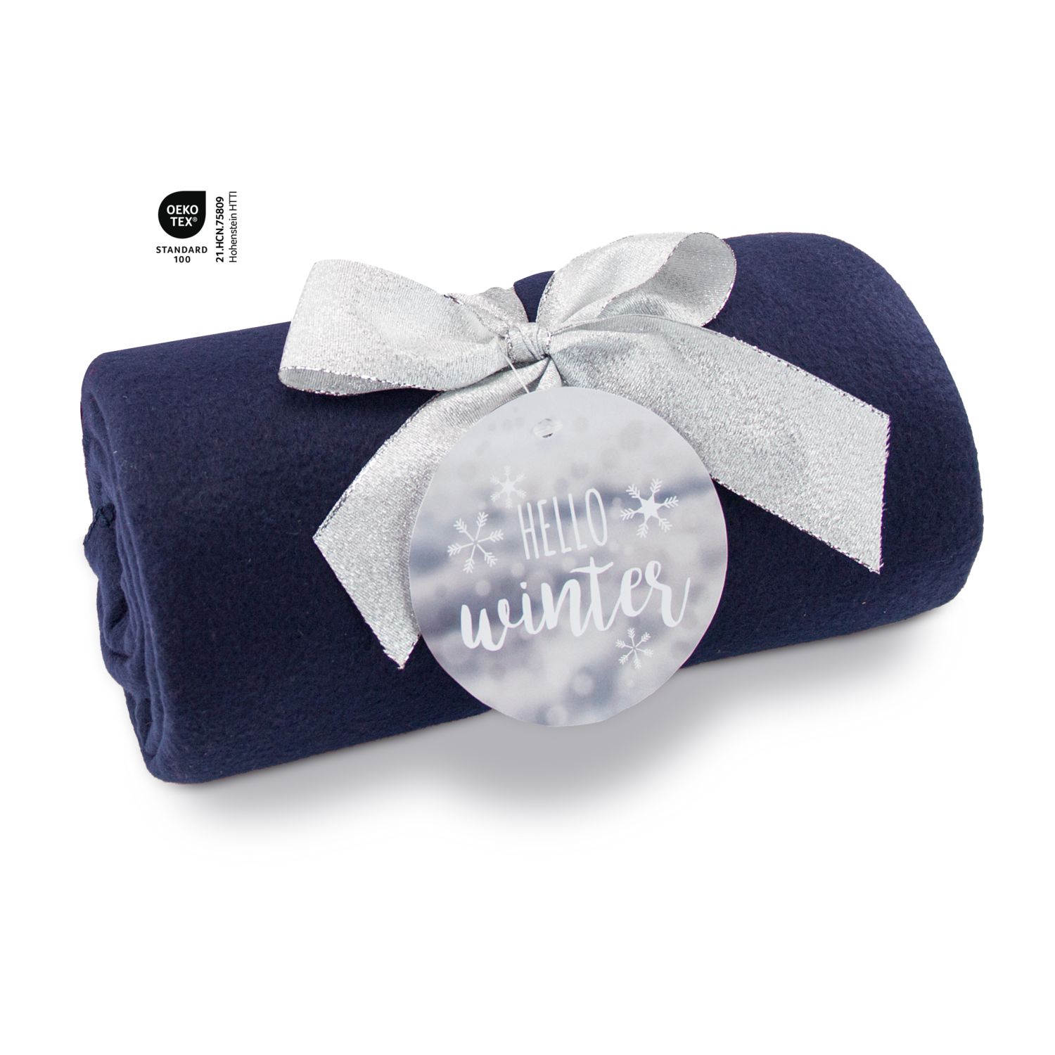 Fleecedecke WINTER SPECIAL - navy - 120 x 150 cm, 180 g / m²