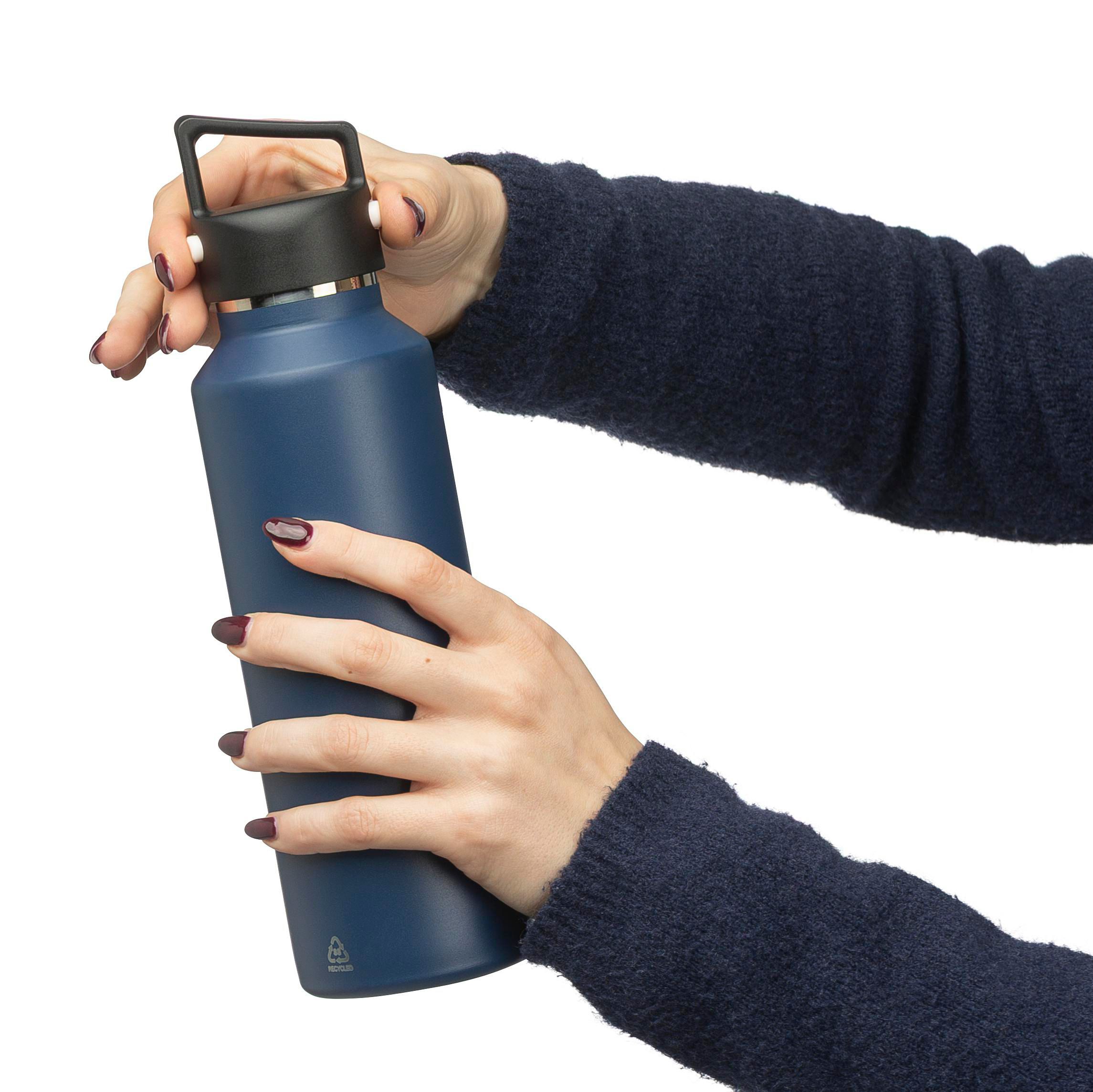 Recycelte doppelwandige Edelstahlflasche (600 ml) Mace
