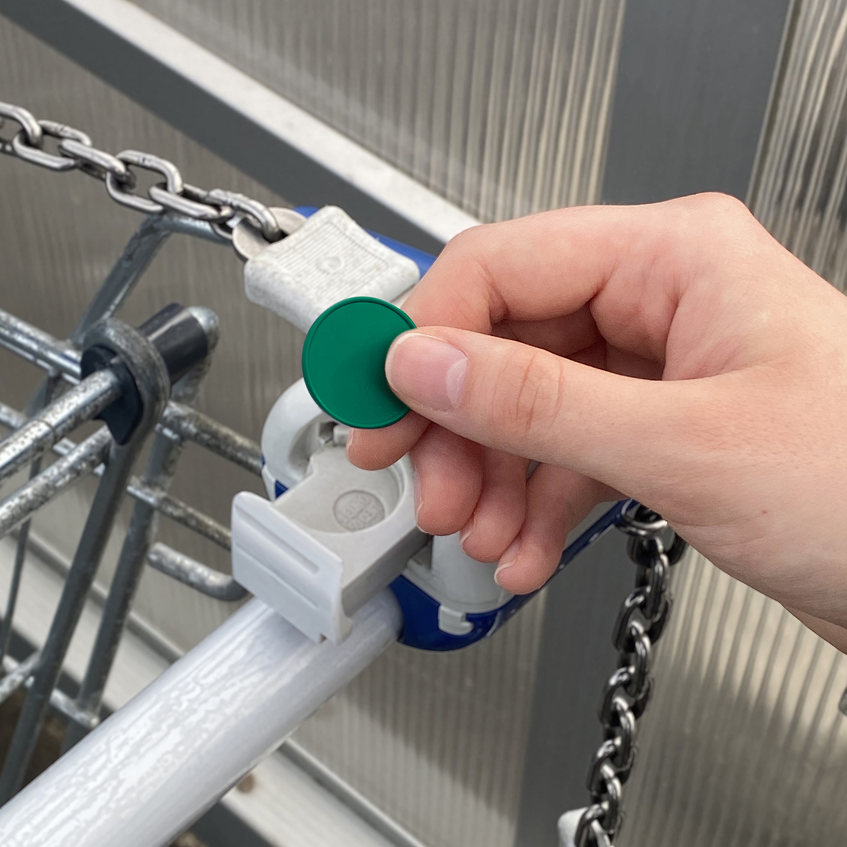 Chiphalter mit 1€-Chip "Alpha"