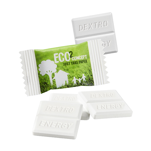 DEXTRO ENERGY* im Papierflowpack DEXTRO ENERGY* im Papierflowpack