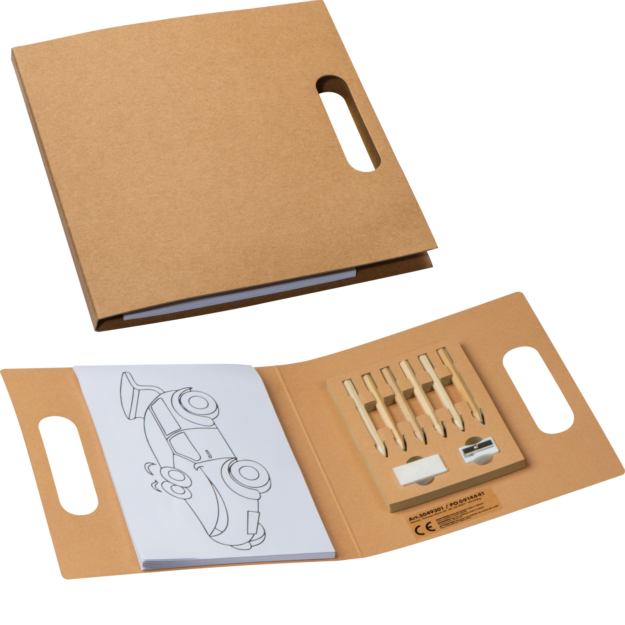 Malbuch in recyceltem Einband Malbuch in recyceltem Einband