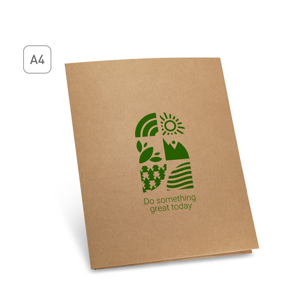 PUZO Mappe aus 100 % Recyclingpapier A4 (400 g / m²)