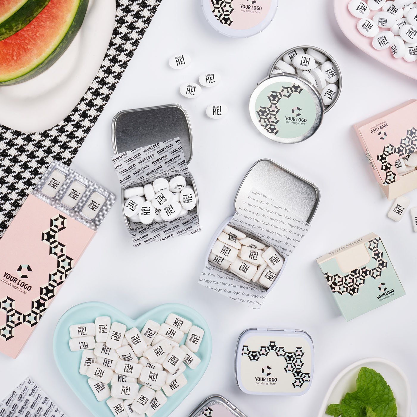 Brand Me! Mints Kaugummi in Blisterverpackung 6 Stk