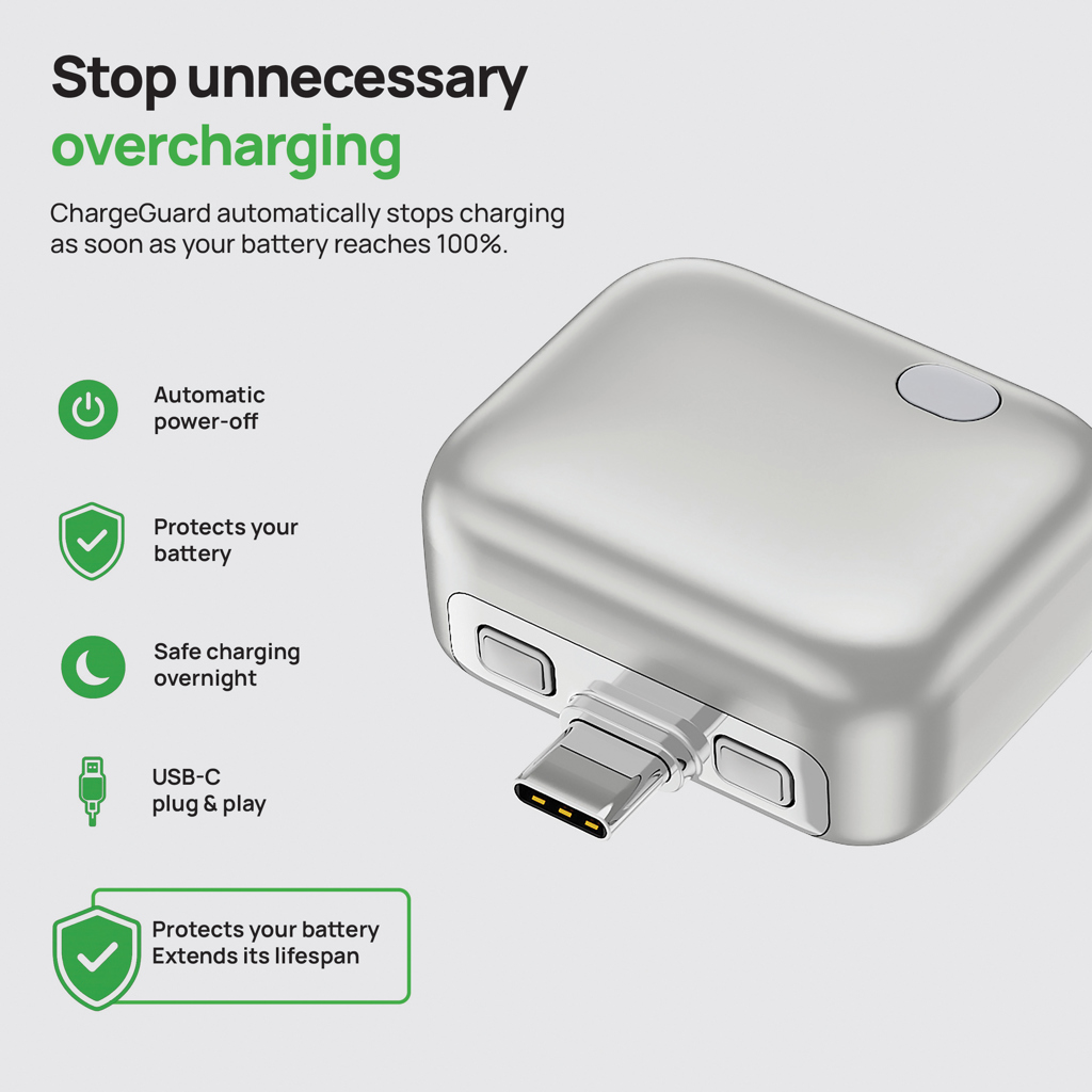 ChargeGuard RCS USB-C-Adapter mit automatischer Abschaltung