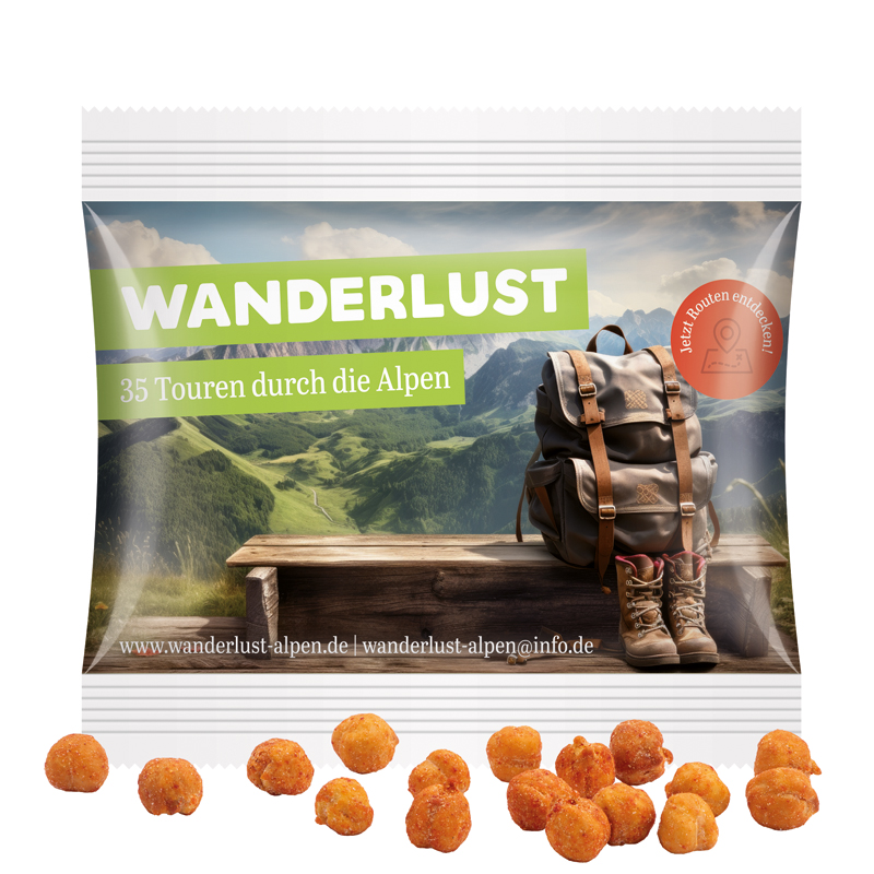 Snack Miditüte, Kichererbsen Paprika, Folie weiß