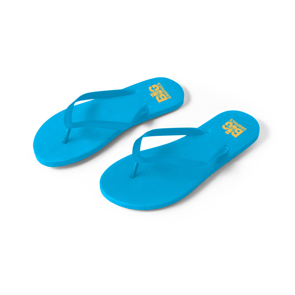 MAUPITI S / M Bequeme Zehensandalen mit PE-Sohle und PVC-Riemen
