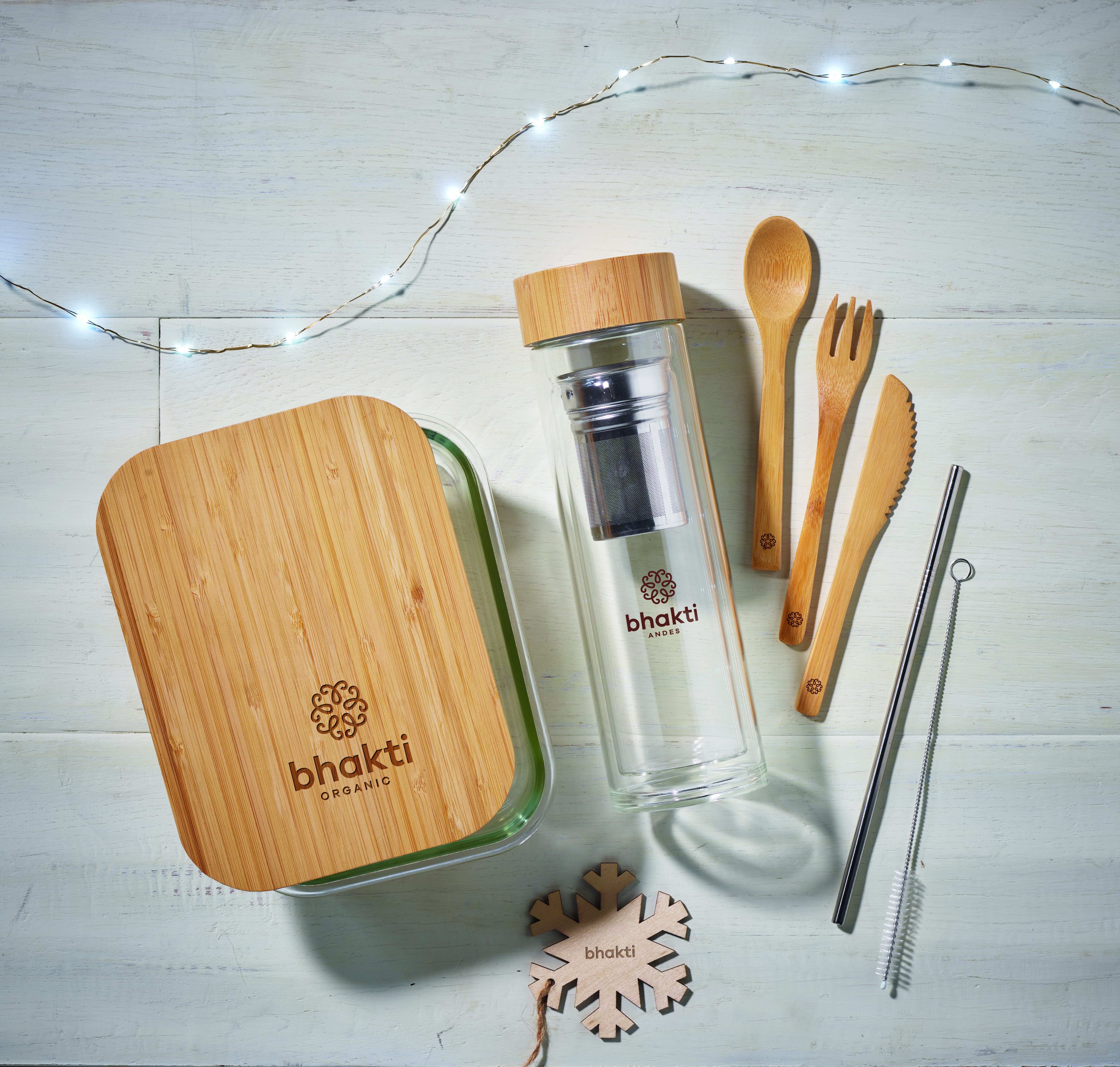 Lunchbox Glas mit Bambus TUNDRA LUNCHBOX