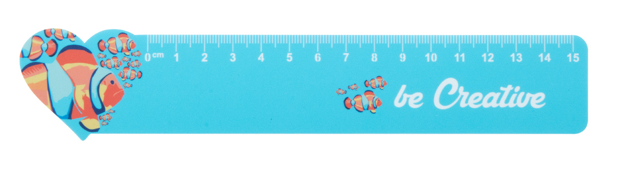 Lineal Herz, 15 cm Couler 15
