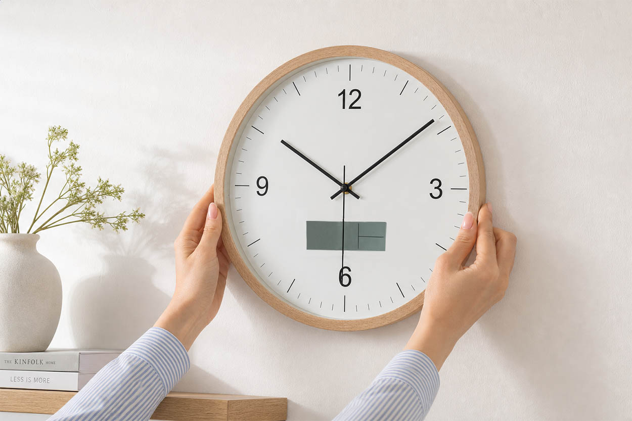 Wanduhr aus RPP Tempora