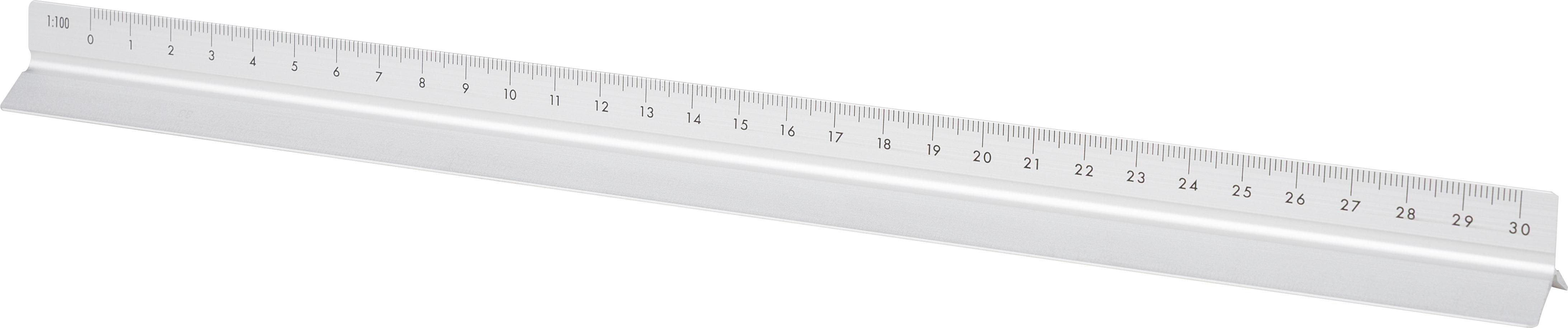Aluminium-Dreiecklineal 30 cm Tavi