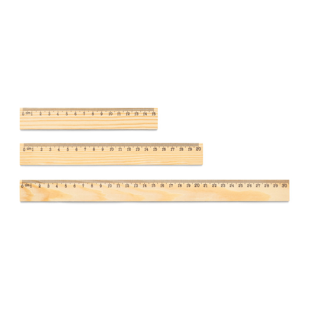 WESLEY 15 Lineal aus Kiefernholz mit 15 cm Skala