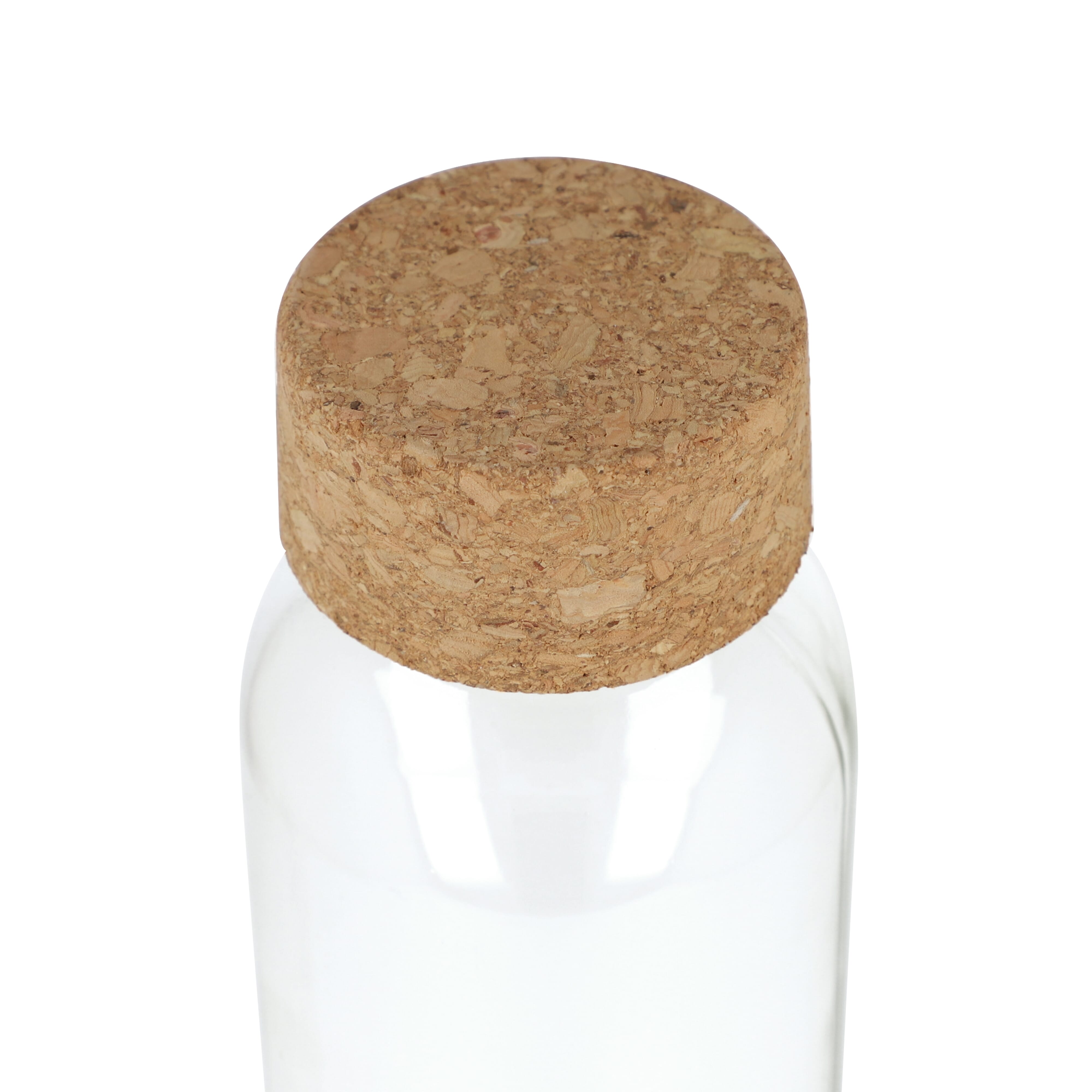 Recycling-Glasflasche mit Korkdeckel 500ml