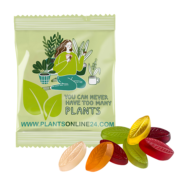 Fruchtgummi INDIVIDUELL 20 g, VEGAN im konventionellen Tütchen Fruchtgummi INDIVIDUELL 20 g, VEGAN im konventionellen Tütchen