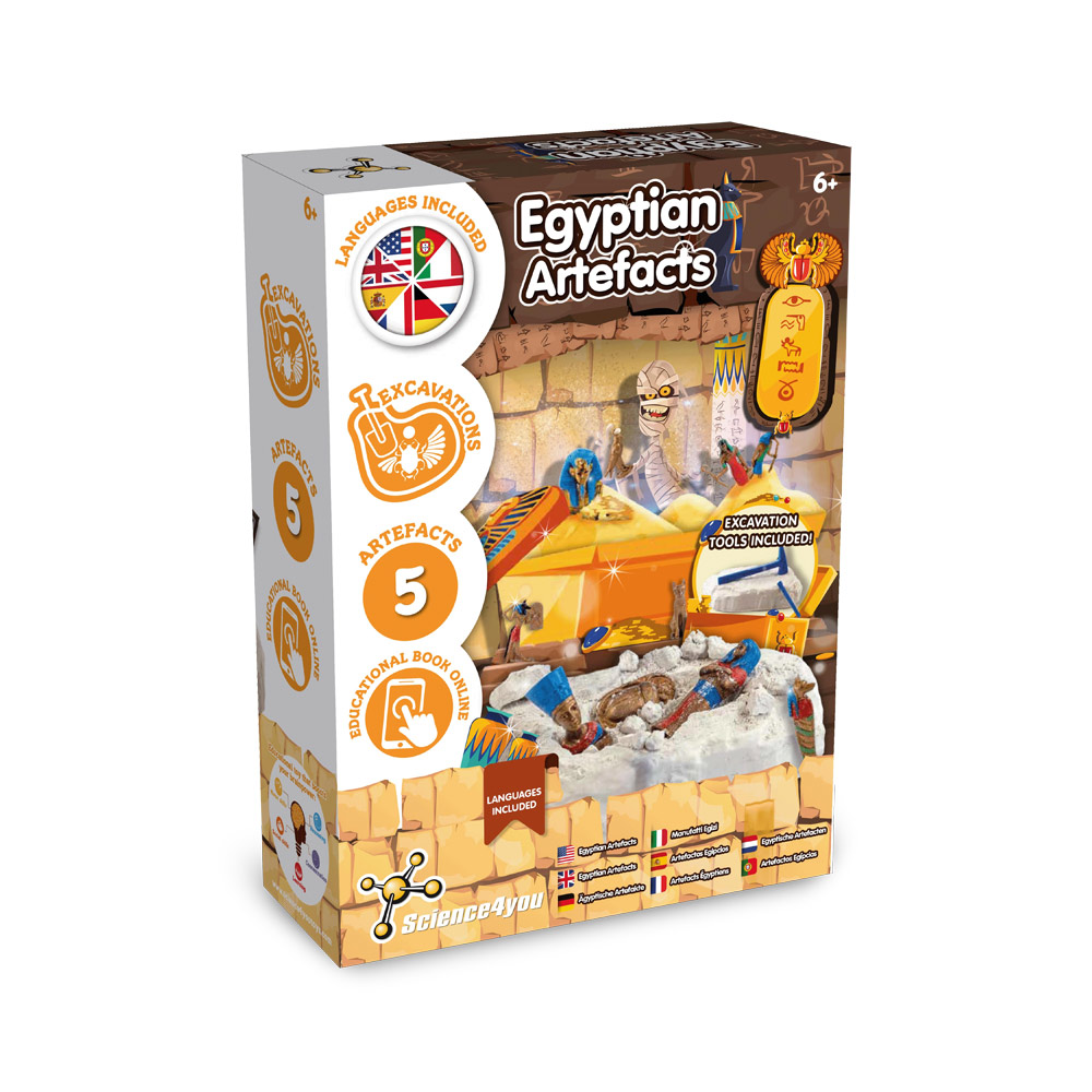 Ancient Egypt Excavation Kit II Lernspiel lieferung inklusive einer kraftpapiertasche (90 g / m²), aus FSC™-zertifiziertem Material und anderen kontrollierten Materialien hergestellt