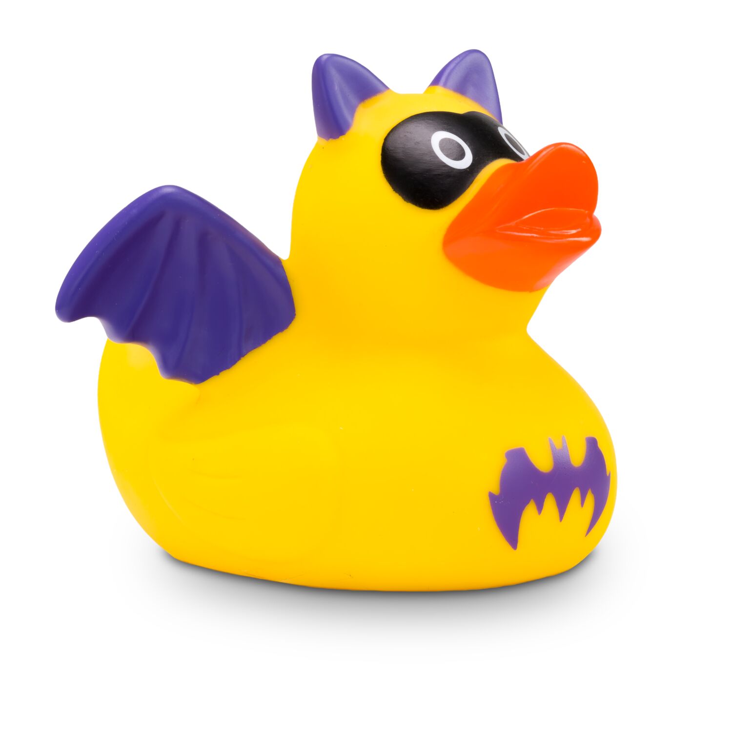 Werbeente Batduck Superheld gelb-lila