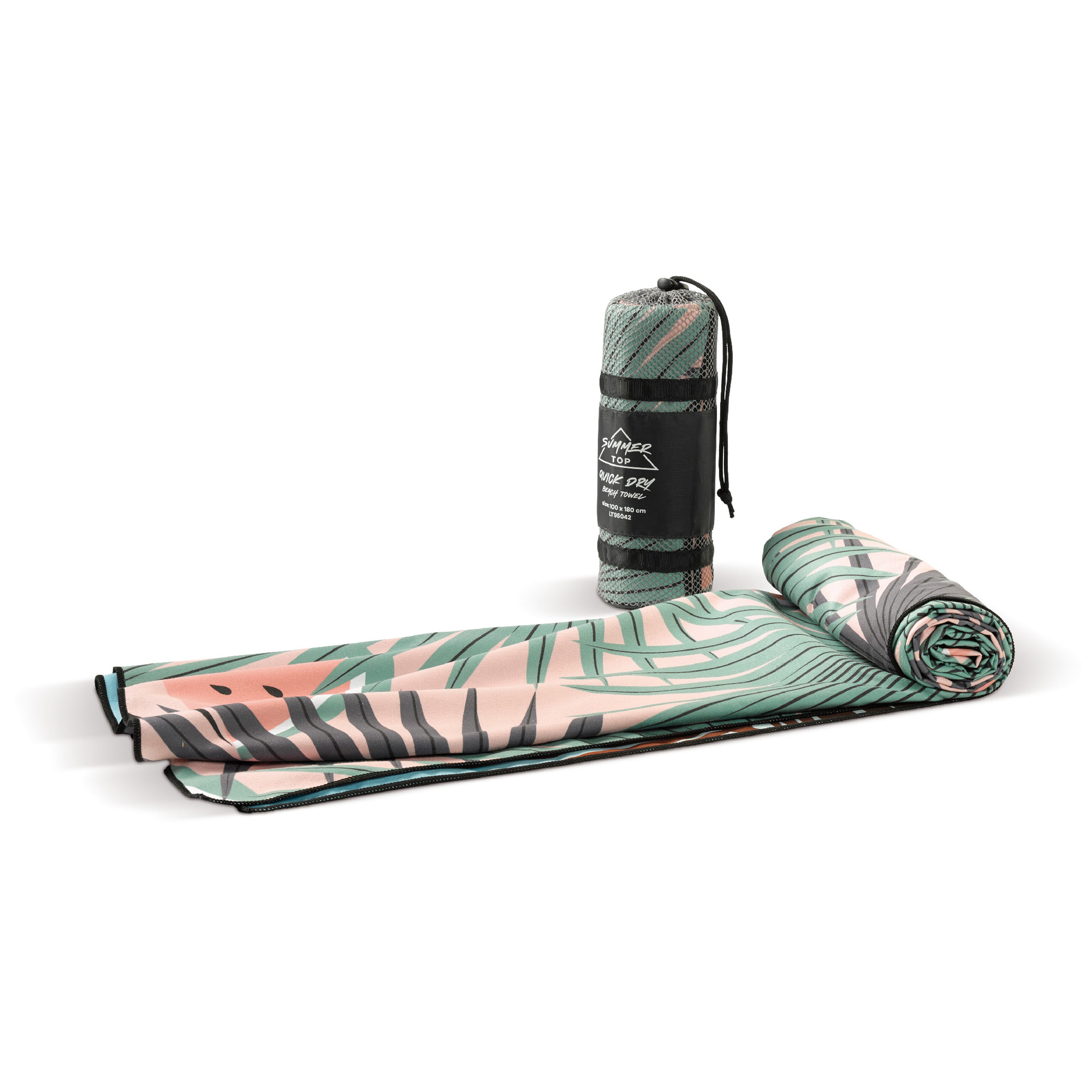 Schnelltrocknendes Strandhandtuch 1000 x 1800mm mit Beutel