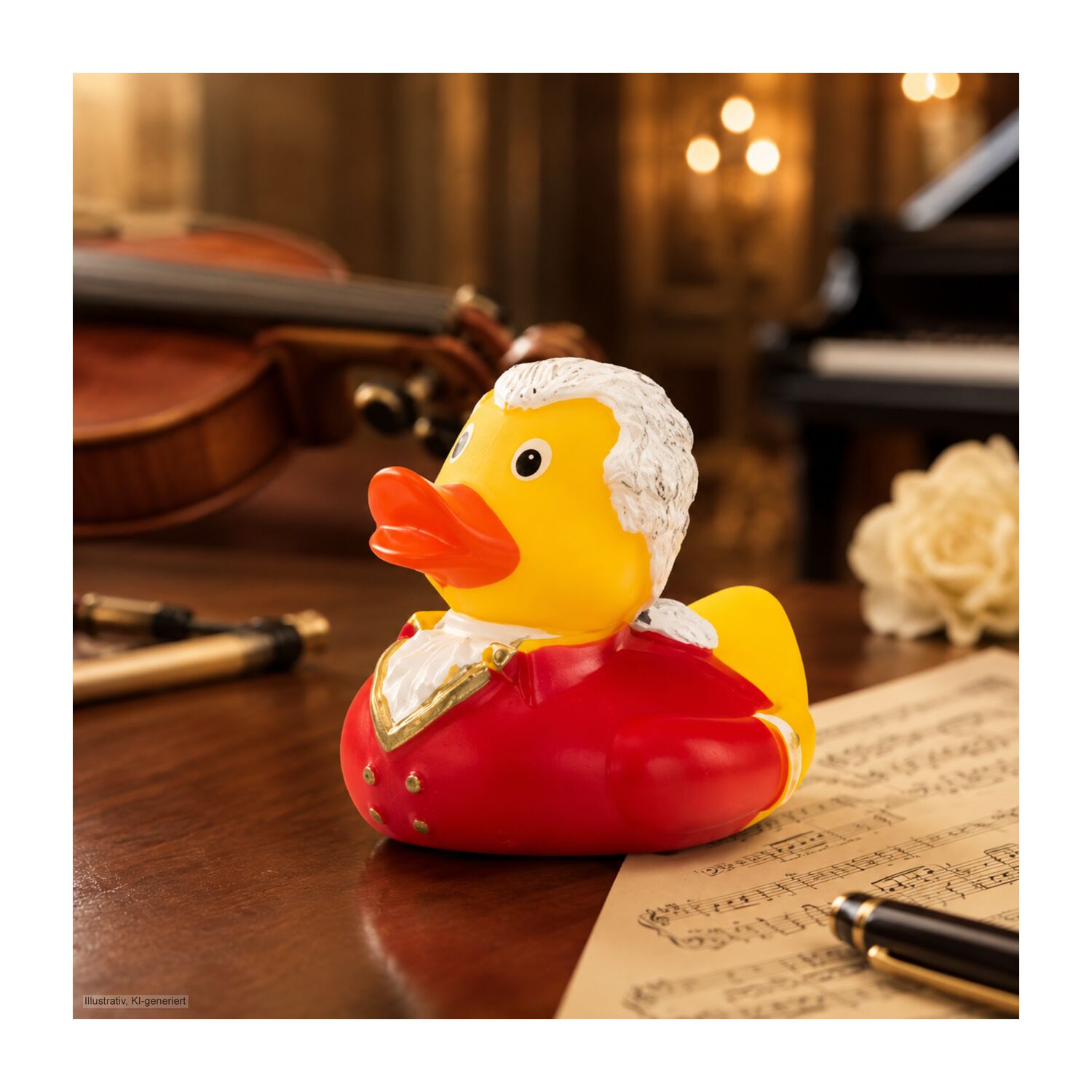 Werbeente Wolfgang Amadeus