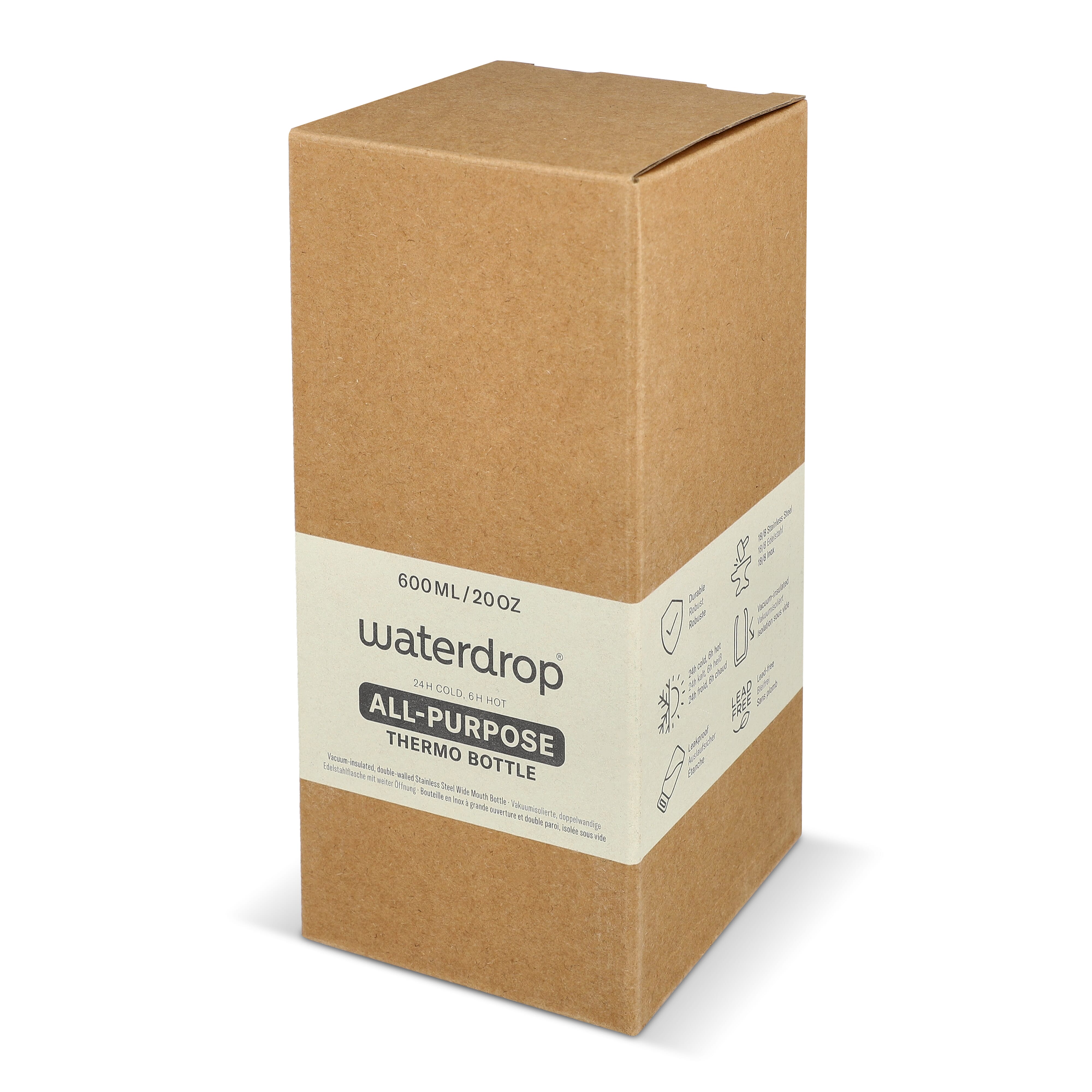 Waterdrop Allround-Thermoflasche mit Trinkaufsatz 600 ml