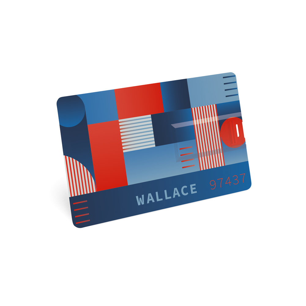 WALLACE 8GB USB-Stick UDP mit 8GB aus ABS