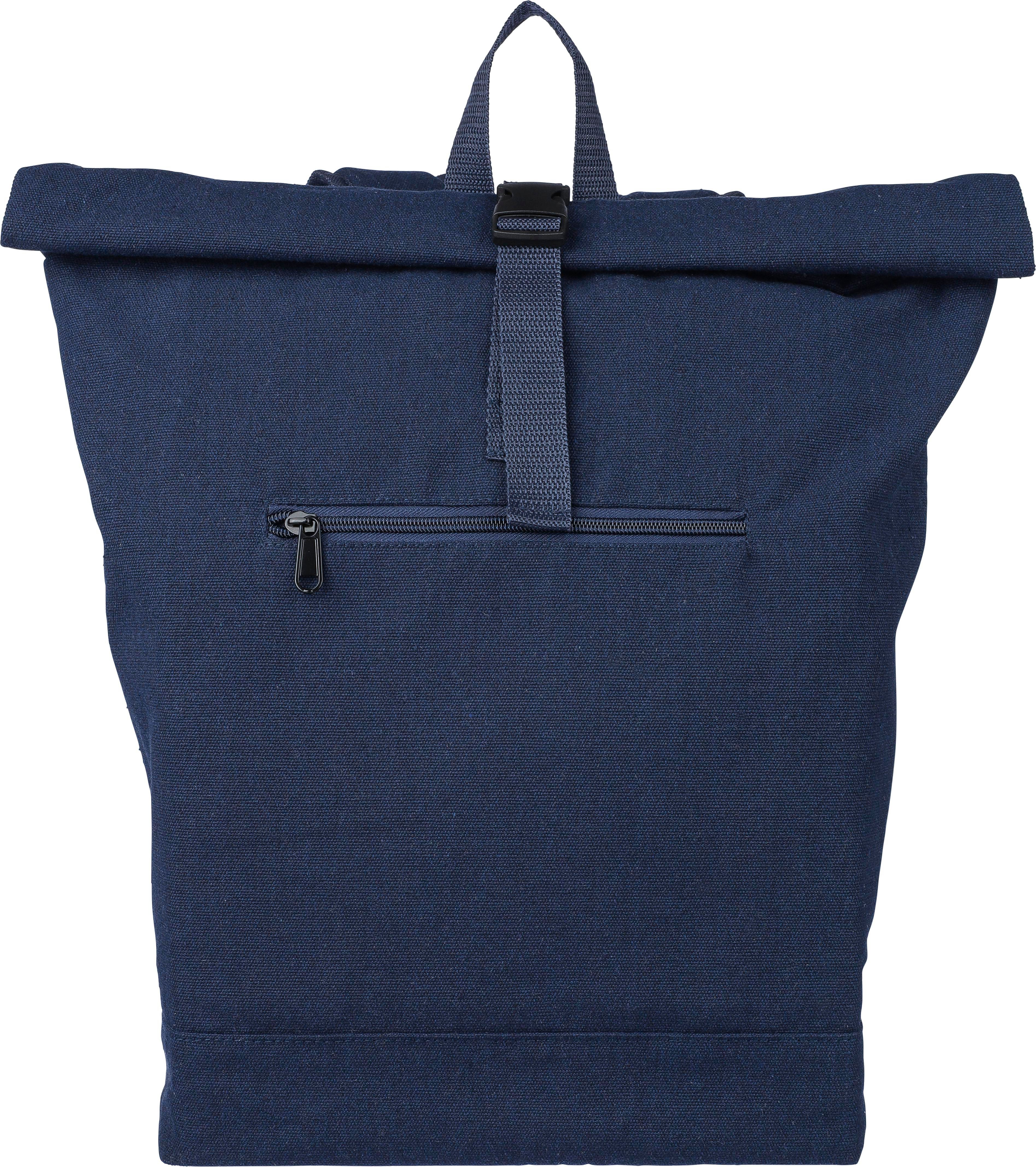 Rolltop-Rucksack Thaddeus aus recyceltem Poly-Baumwollgewebe (330 g / m²)