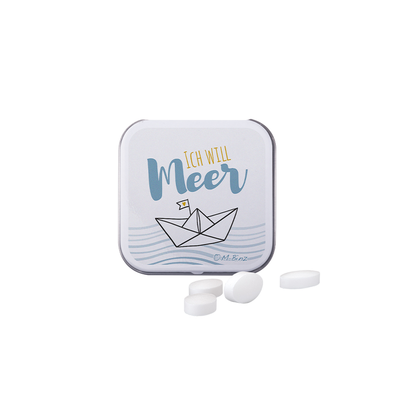 Dose Quadratisch, Pfeffi zuckerfreien Pfefferminzpastillen Dose Quadratisch, Pfeffi zuckerfreien Pfefferminzpastillen