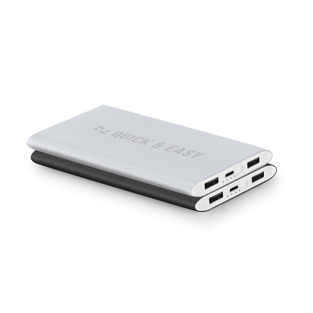 NOBEL Powerbank 7.200 mAh aus Recyceltes Aluminium (100 % rAL)