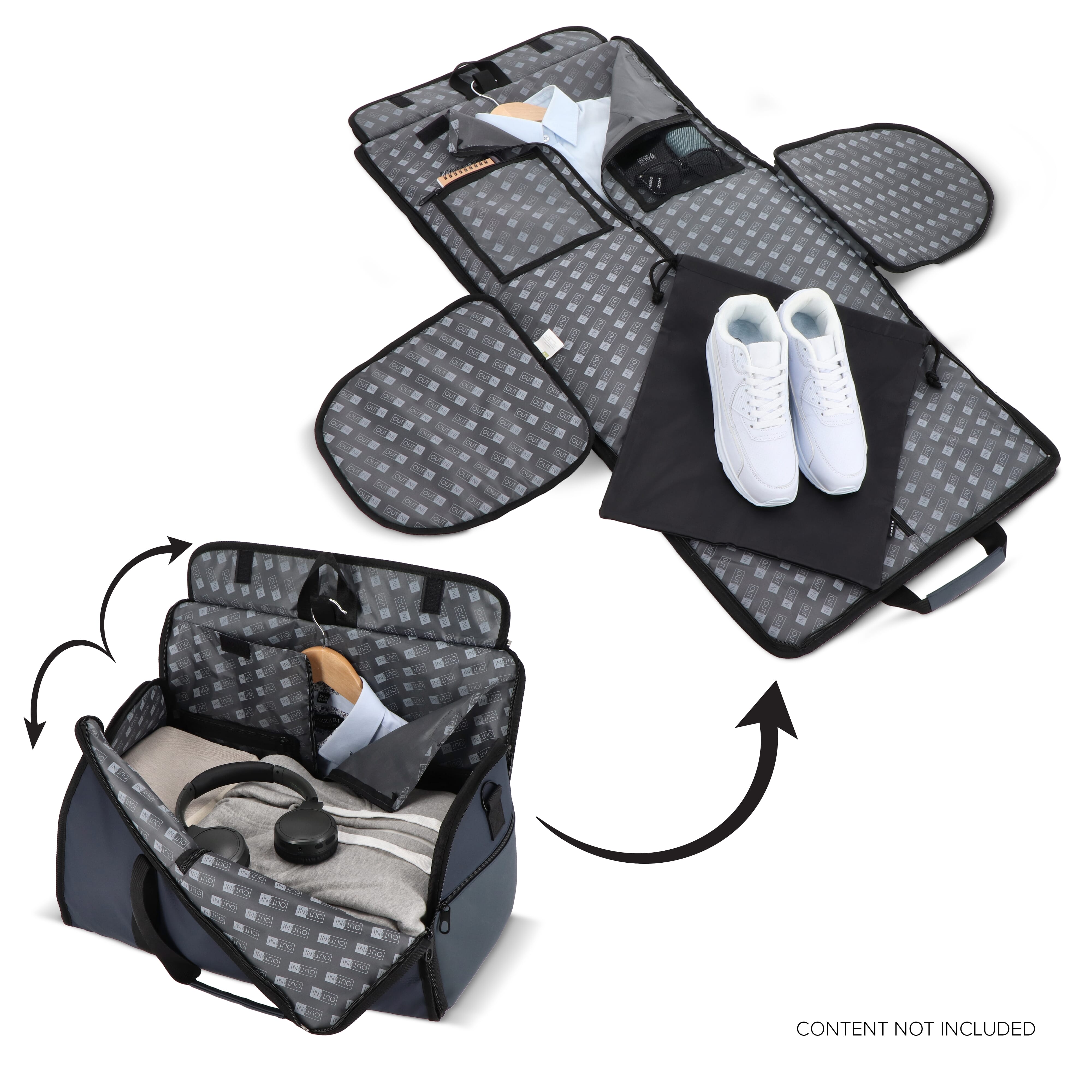 InSideOut Tasche Carry Smart mit Schuhbeutel