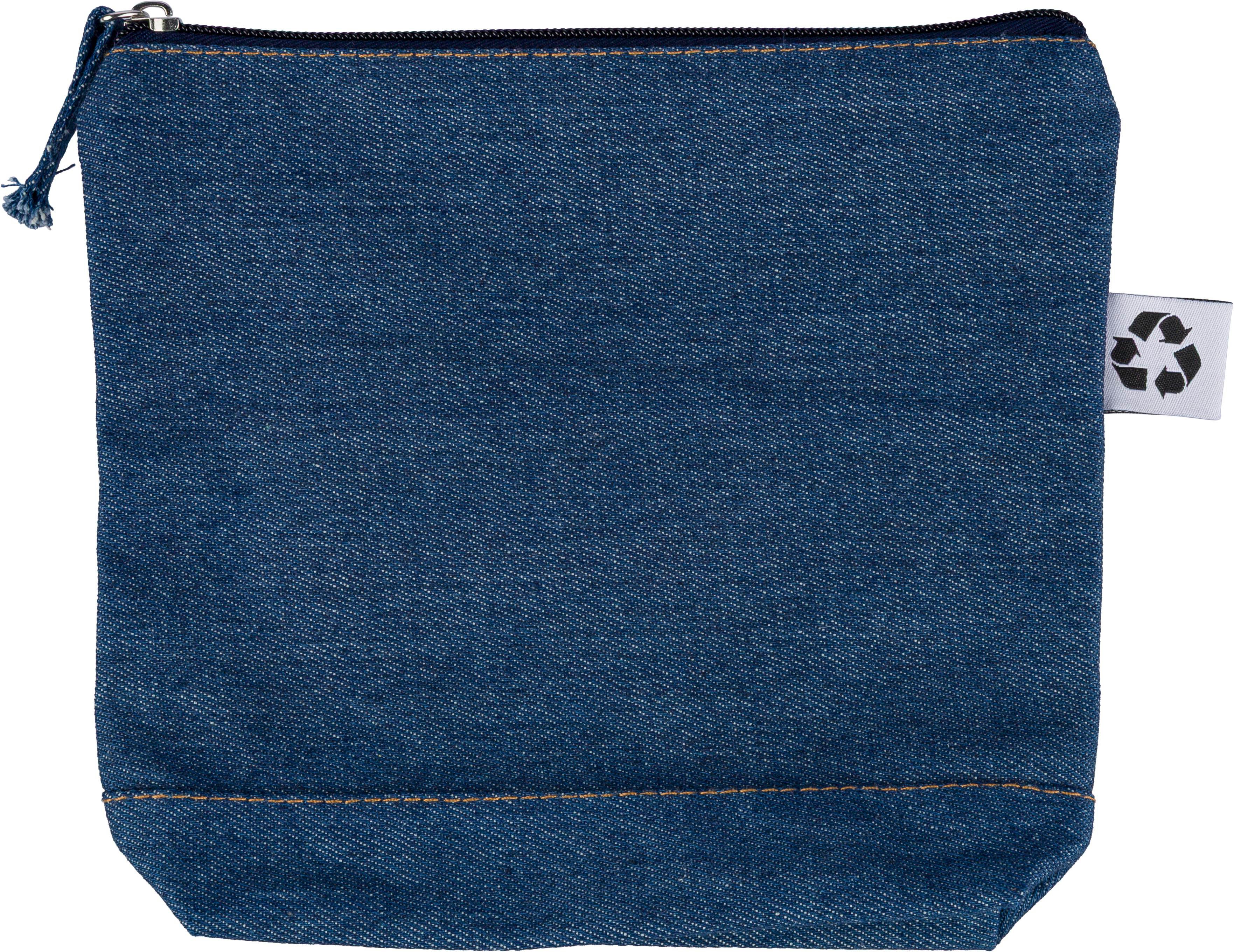 Kosmetiktasche aus recyceltem Denim Orin