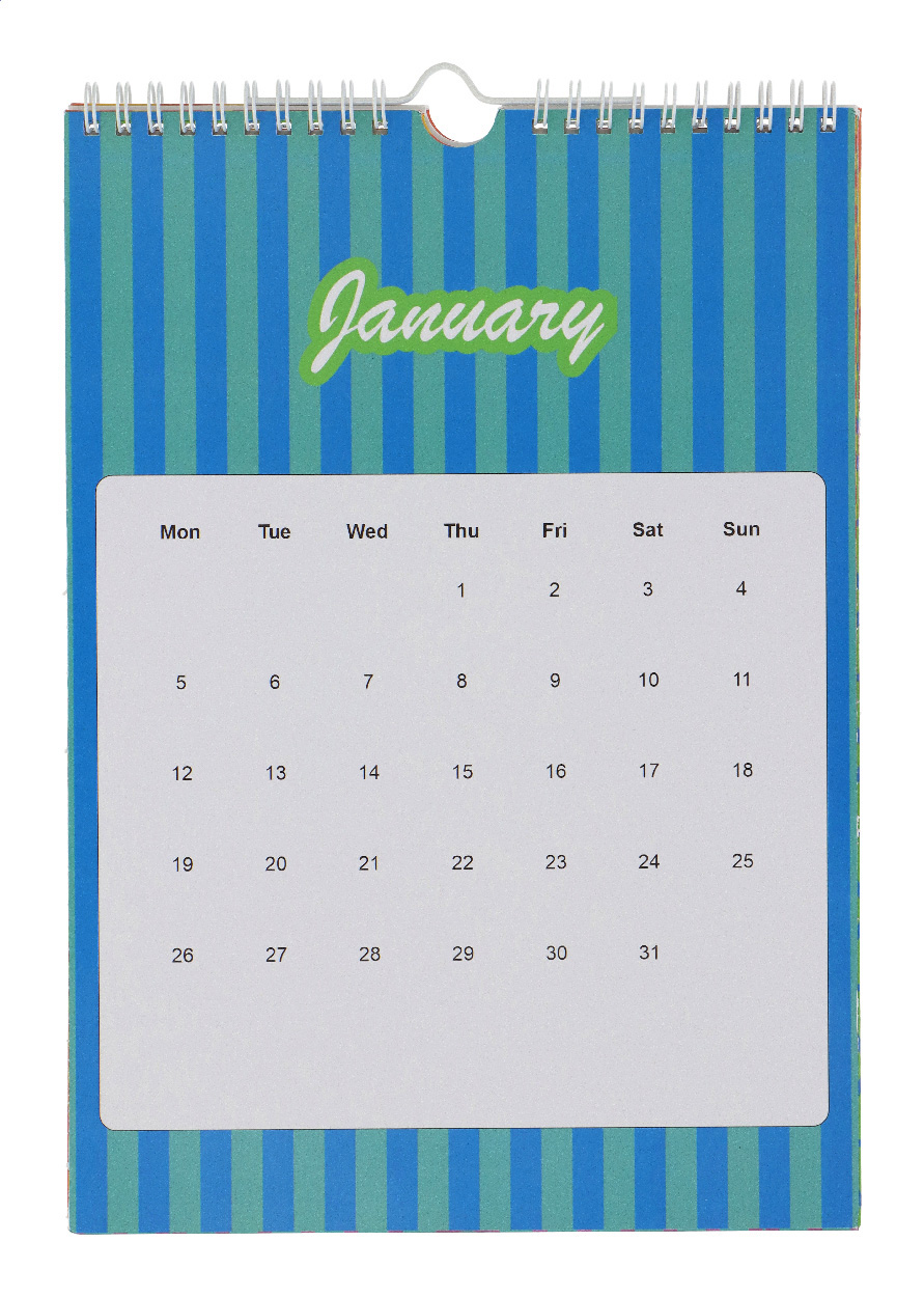 Individueller Wandkalender CreaDate Wall A4