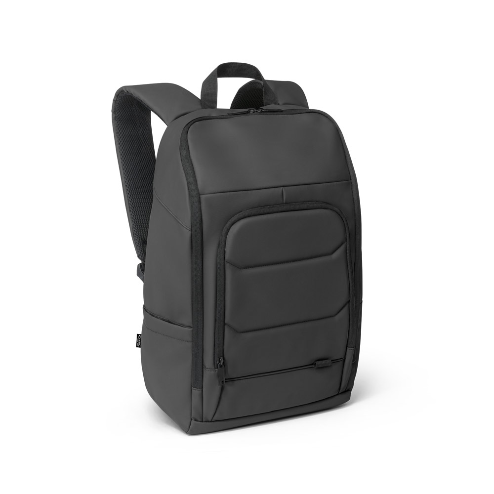 TOULON Notebook-Rucksack aus hochdichtem 600D Polyester aus recyceltem mit einer wasserabweisenden Oberfläche 16"